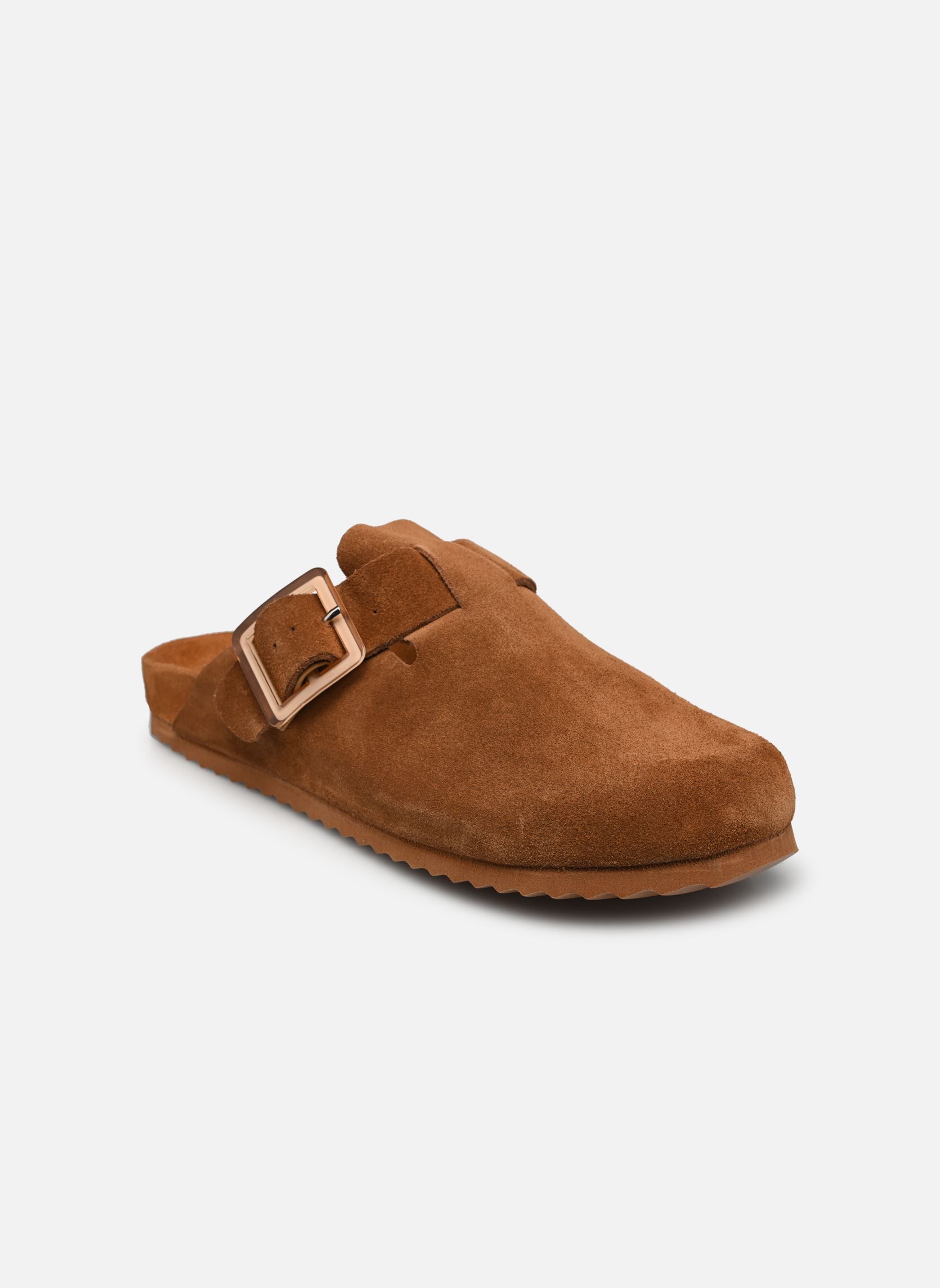 Pantoletten Sabot en suede avec boucle HC.BIO086 damen braun Colors of California Pantoletten Sabot en suede avec boucle HC.BIO086 damen braun TAN