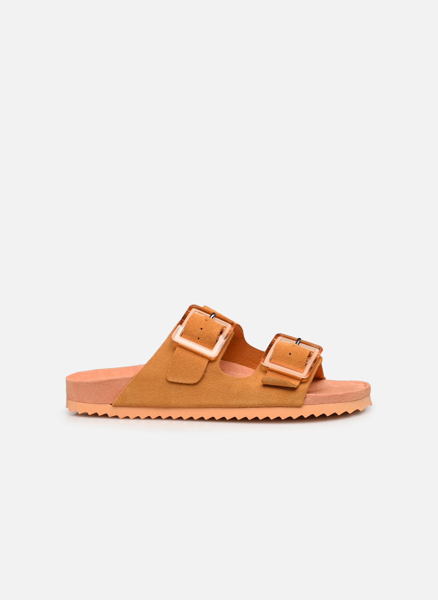 Sandalen Sandales deux boucles en suede HC.BIO056 damen gelb Colors of California Sandalen Sandales deux boucles en suede HC.BIO056 damen gelb ORA