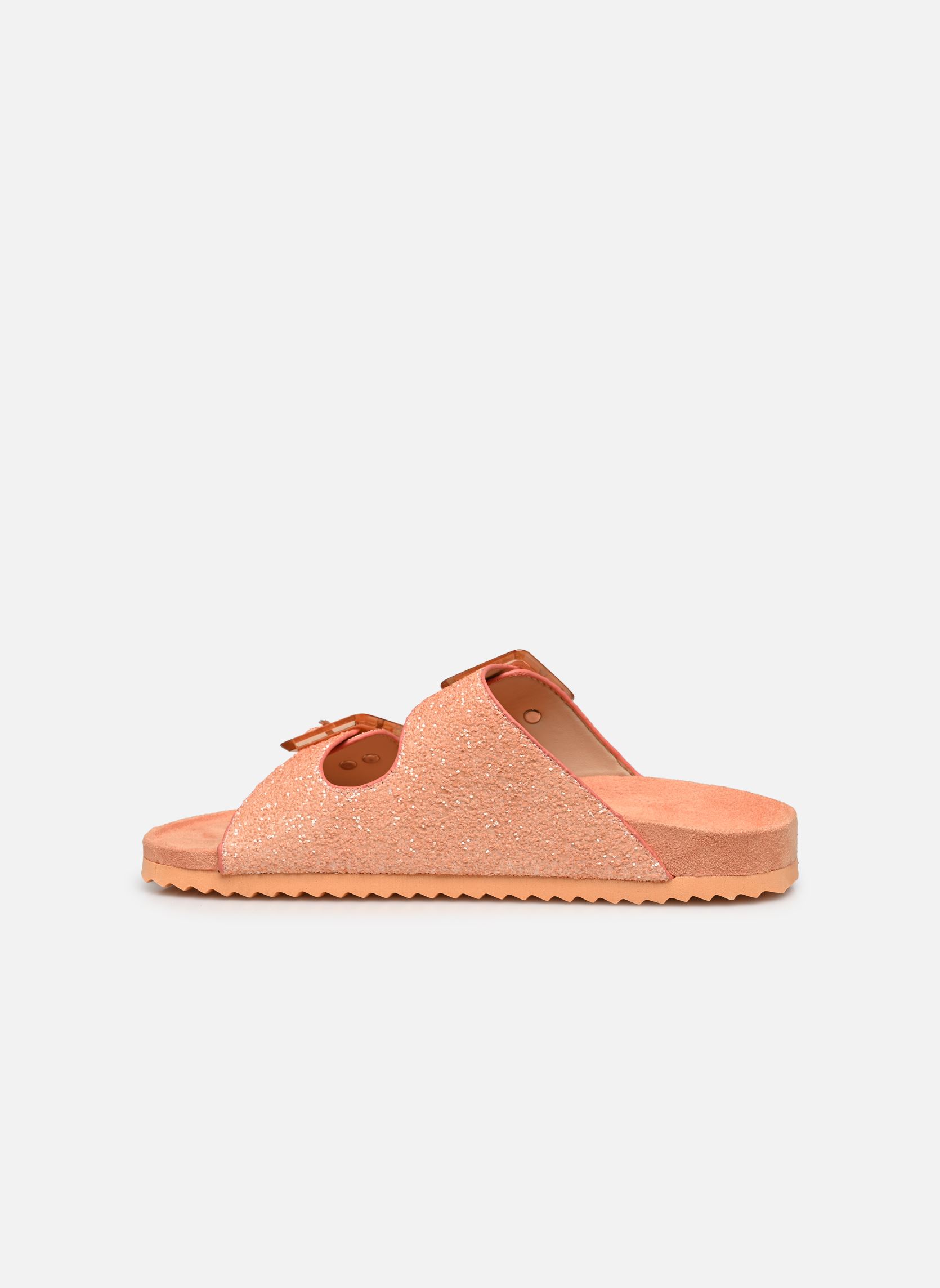 Sandales Sandales glitter avec boucles HC.BIO305 femme orange Colors of California Sandales Sandales glitter avec boucles HC.BIO305 femme orange ORA