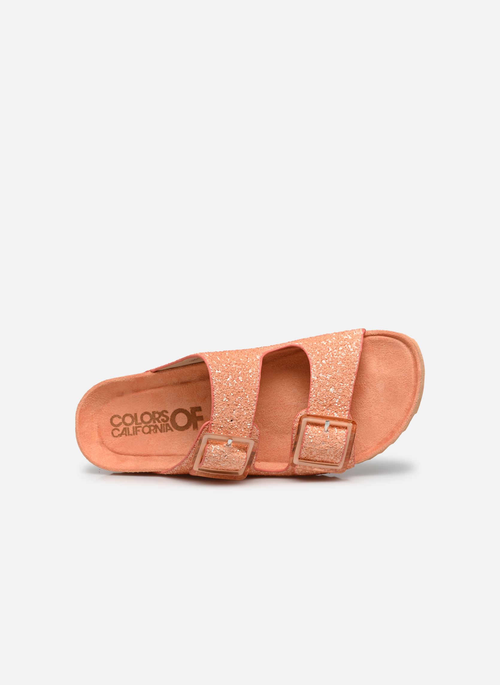Sandales Sandales glitter avec boucles HC.BIO305 femme orange Colors of California Sandales Sandales glitter avec boucles HC.BIO305 femme orange ORA