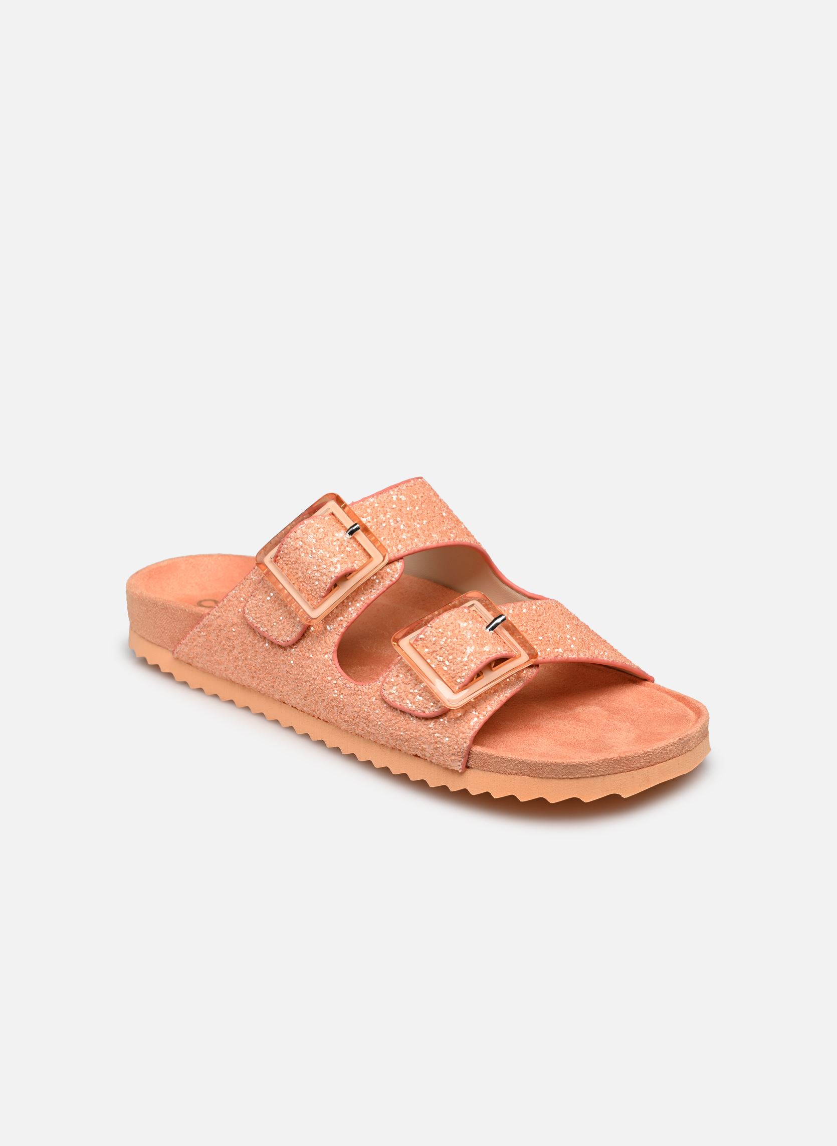 Sandales Sandales glitter avec boucles HC.BIO305 femme orange Colors of California Sandales Sandales glitter avec boucles HC.BIO305 femme orange ORA