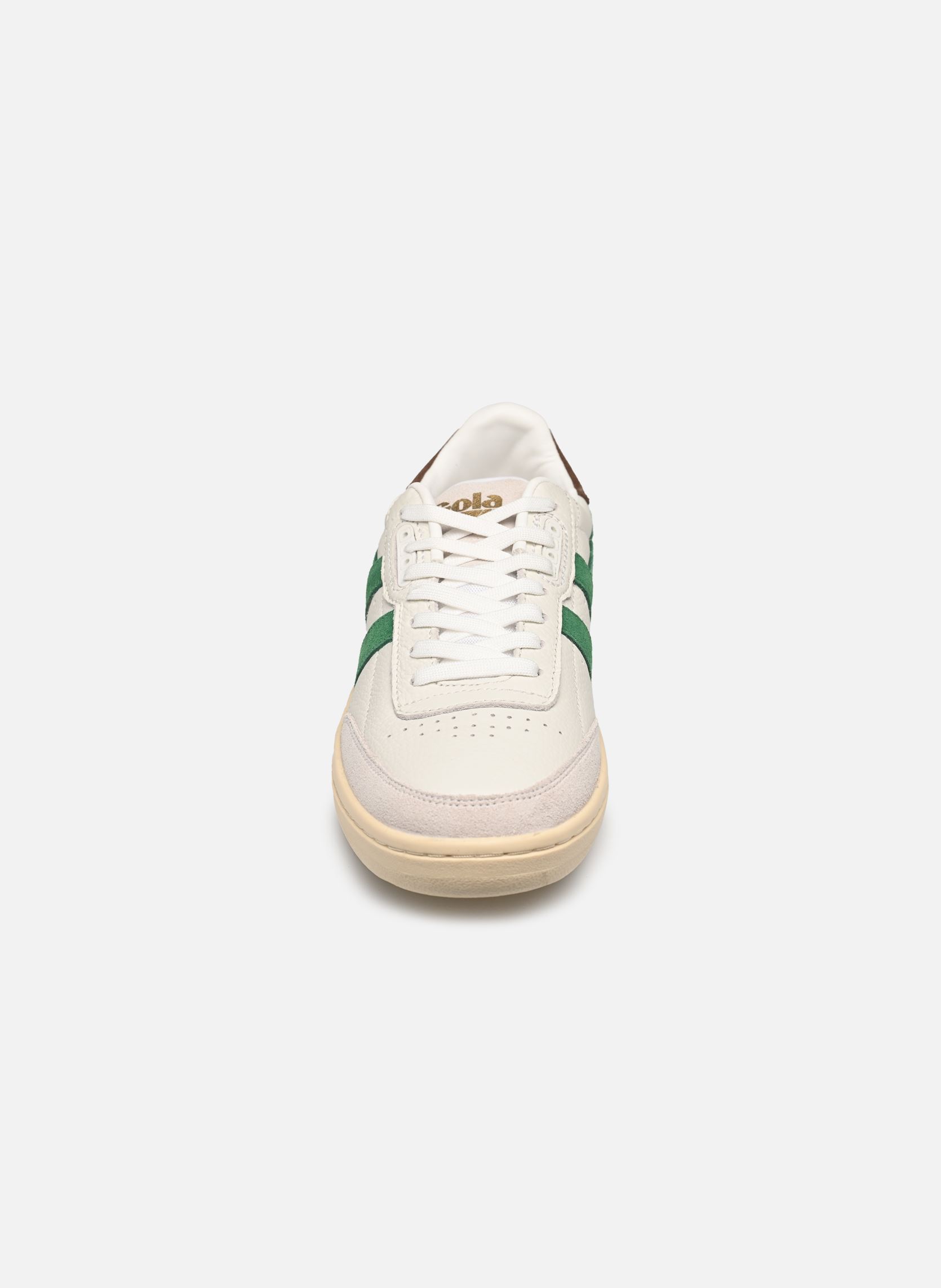 Niedrige Sneaker FALCON damen weiß Gola Niedrige Sneaker FALCON damen weiß White/Emerald/Dark Brown