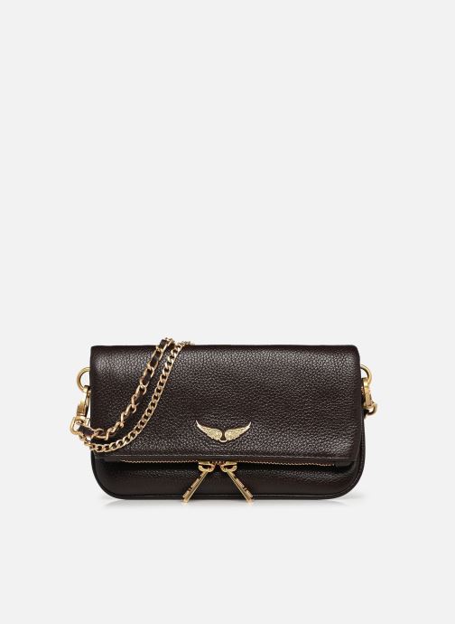Zadig & Voltaire Sacs bandoulière ROCK NANO GRAINED LEATHER femme marron