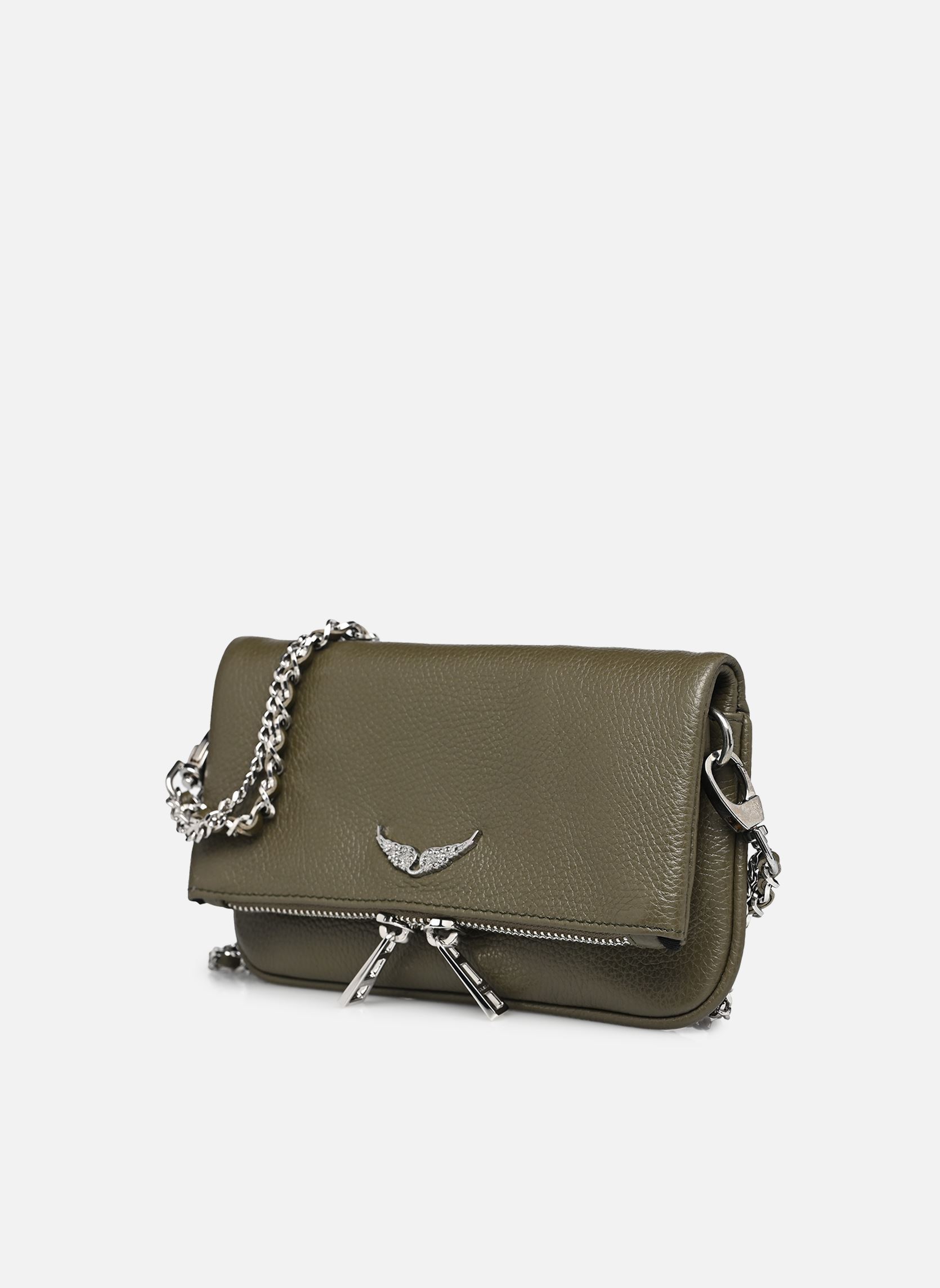 Umhängetaschen ROCK NANO GRAINED LEATHER damen grün Zadig & Voltaire Umhängetaschen ROCK NANO GRAINED LEATHER damen grün RECORD