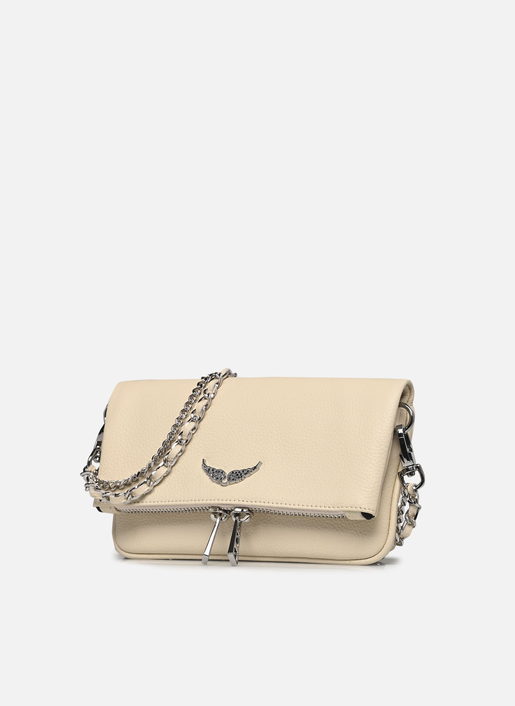 Sacs bandoulière ROCK NANO GRAINED LEATHER femme blanc Zadig & Voltaire Sacs bandoulière ROCK NANO GRAINED LEATHER femme blanc FLASH