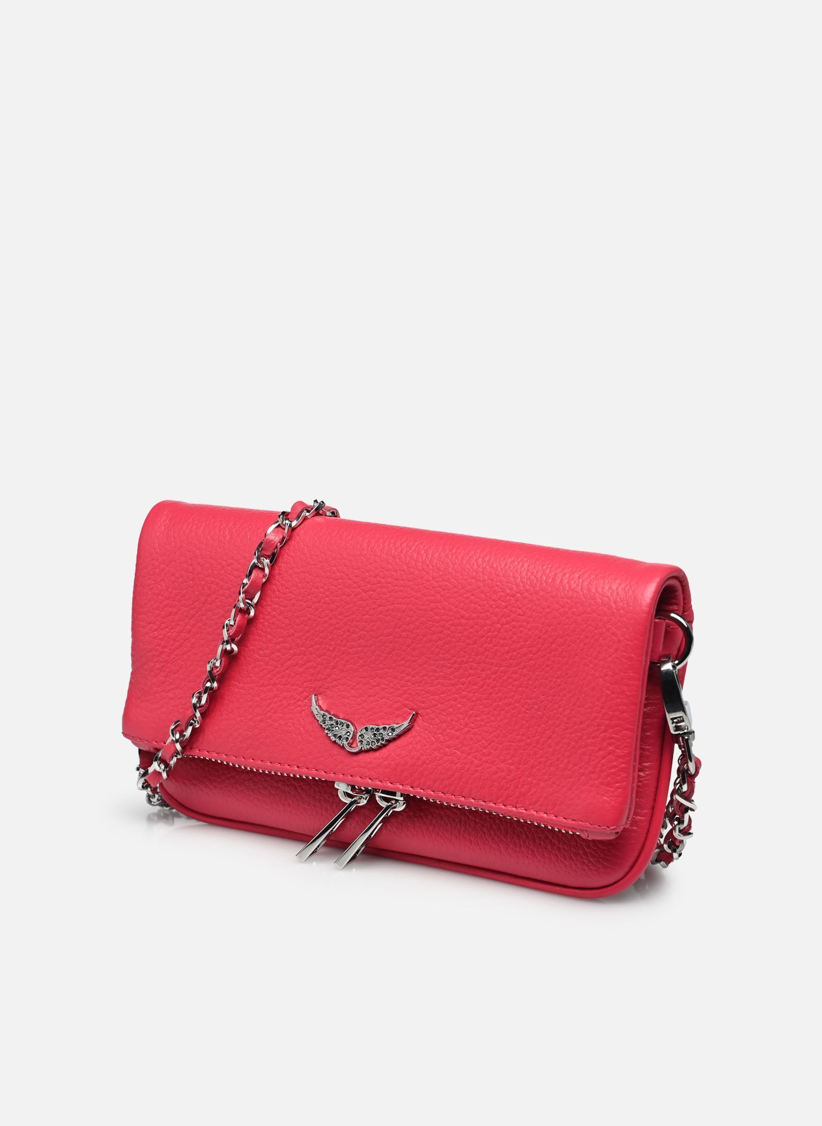 Sacs bandoulière ROCK NANO GRAINED LEATHER femme rose Zadig & Voltaire Sacs bandoulière ROCK NANO GRAINED LEATHER femme rose PODIUM