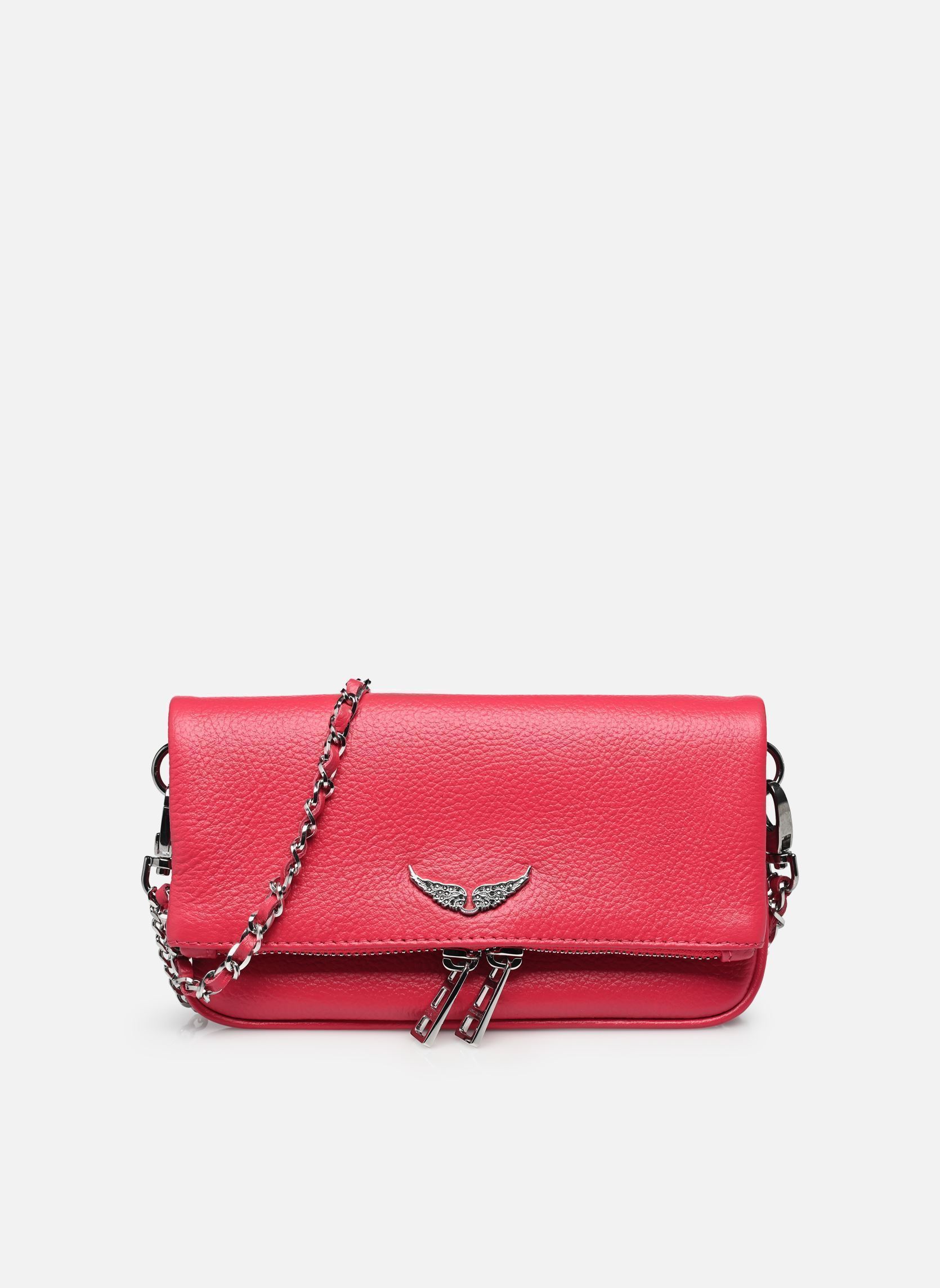Sacs bandoulière ROCK NANO GRAINED LEATHER femme rose Zadig & Voltaire Sacs bandoulière ROCK NANO GRAINED LEATHER femme rose PODIUM
