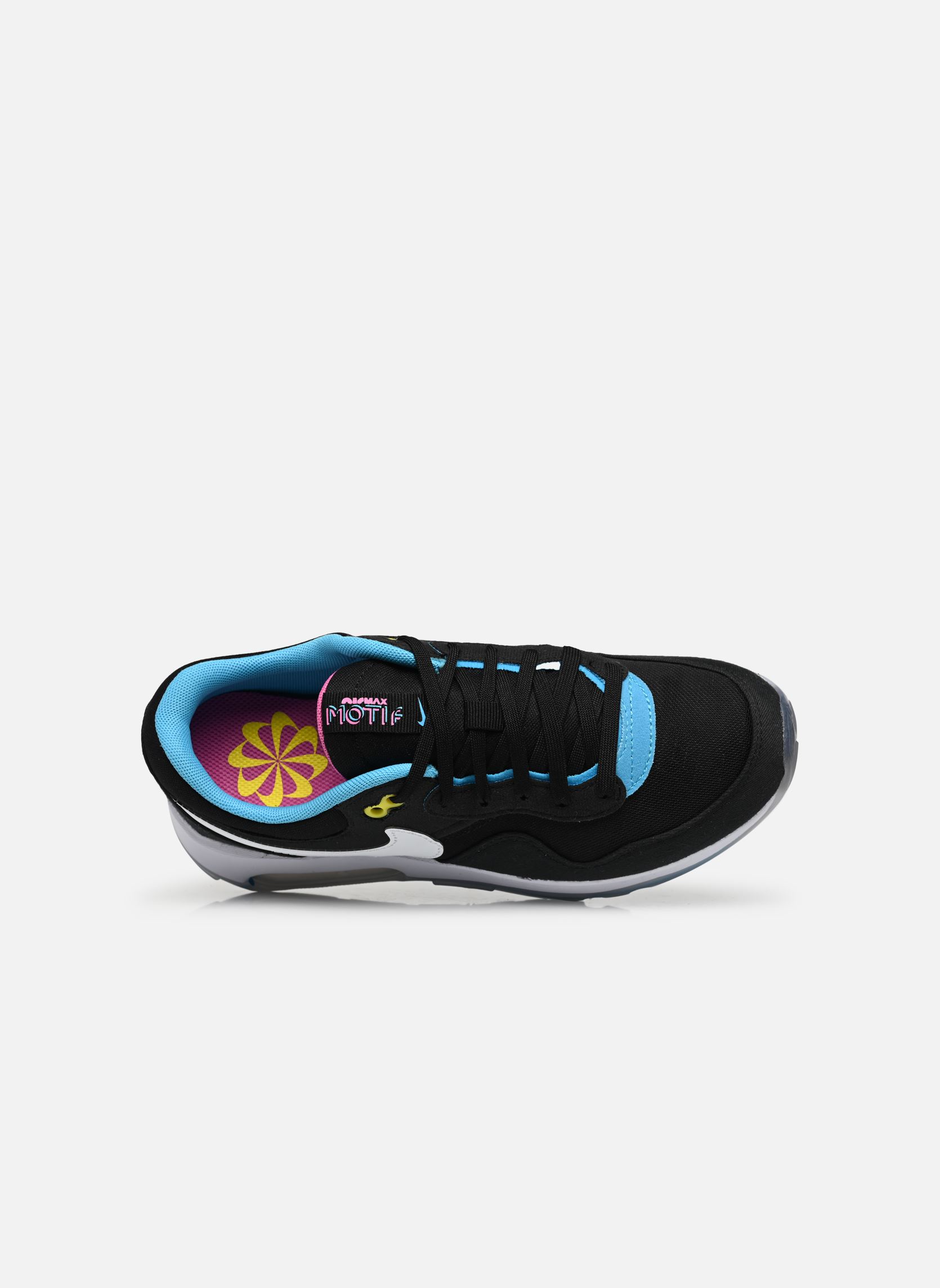 Niedrige Sneaker Air Max Motif (Gs) jungen schwarz Nike Niedrige Sneaker Air Max Motif (Gs) jungen schwarz Black/White-Blue Lightning-Gam