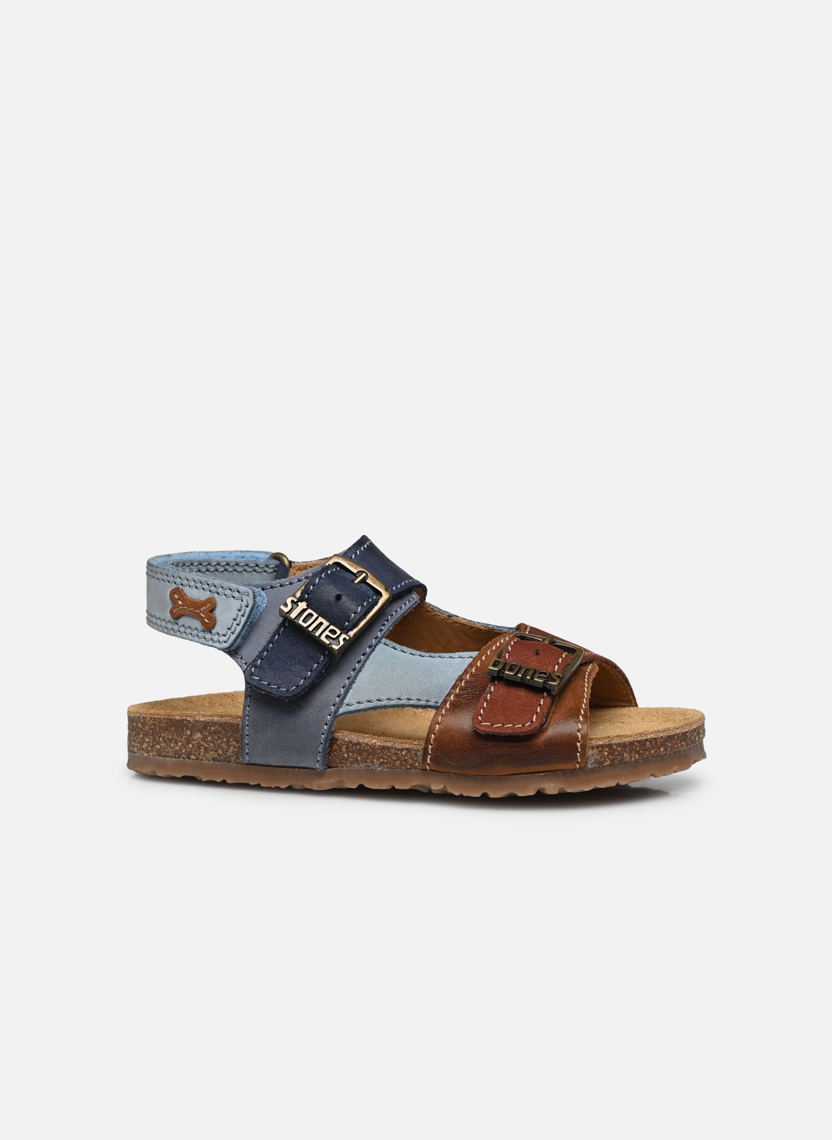 Sandales 4997 LOPIN garçon bleu Stones and Bones Sandales 4997 LOPIN garçon bleu CALF CUOIO + RUST