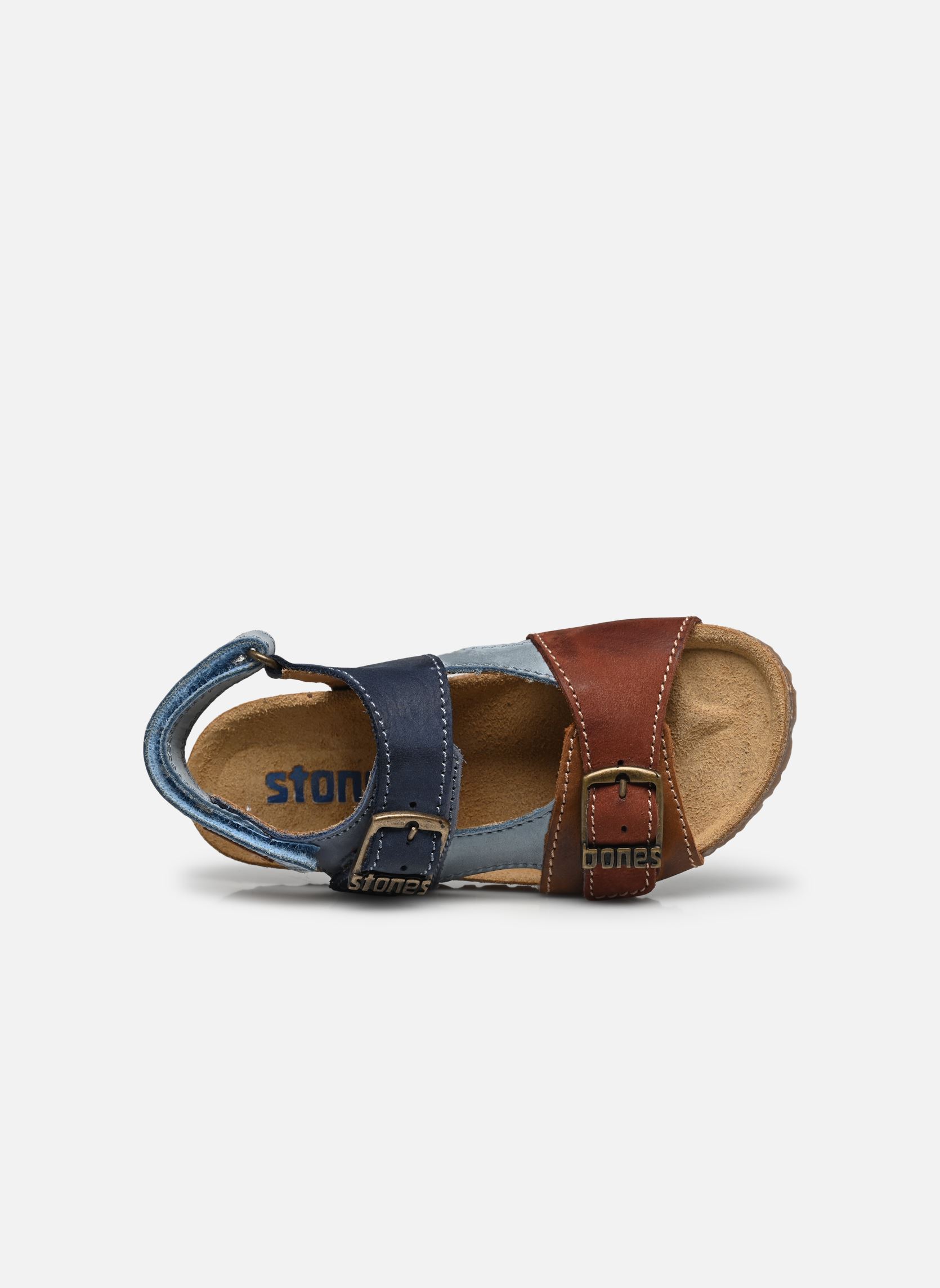 Sandales 4997 LOPIN garçon bleu Stones and Bones Sandales 4997 LOPIN garçon bleu CALF CUOIO + RUST