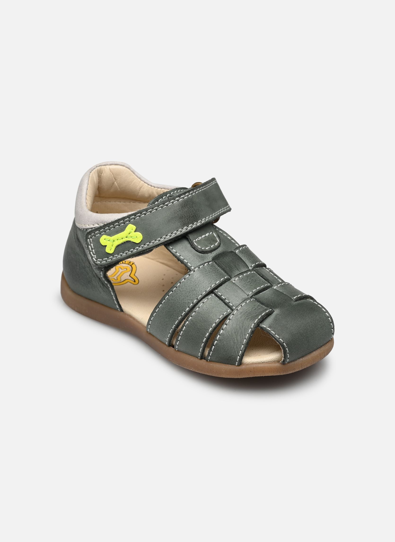 Sandales 4123 SARO garçon vert Stones and Bones Sandales 4123 SARO garçon vert CALF OXIDE + OFF WHITE