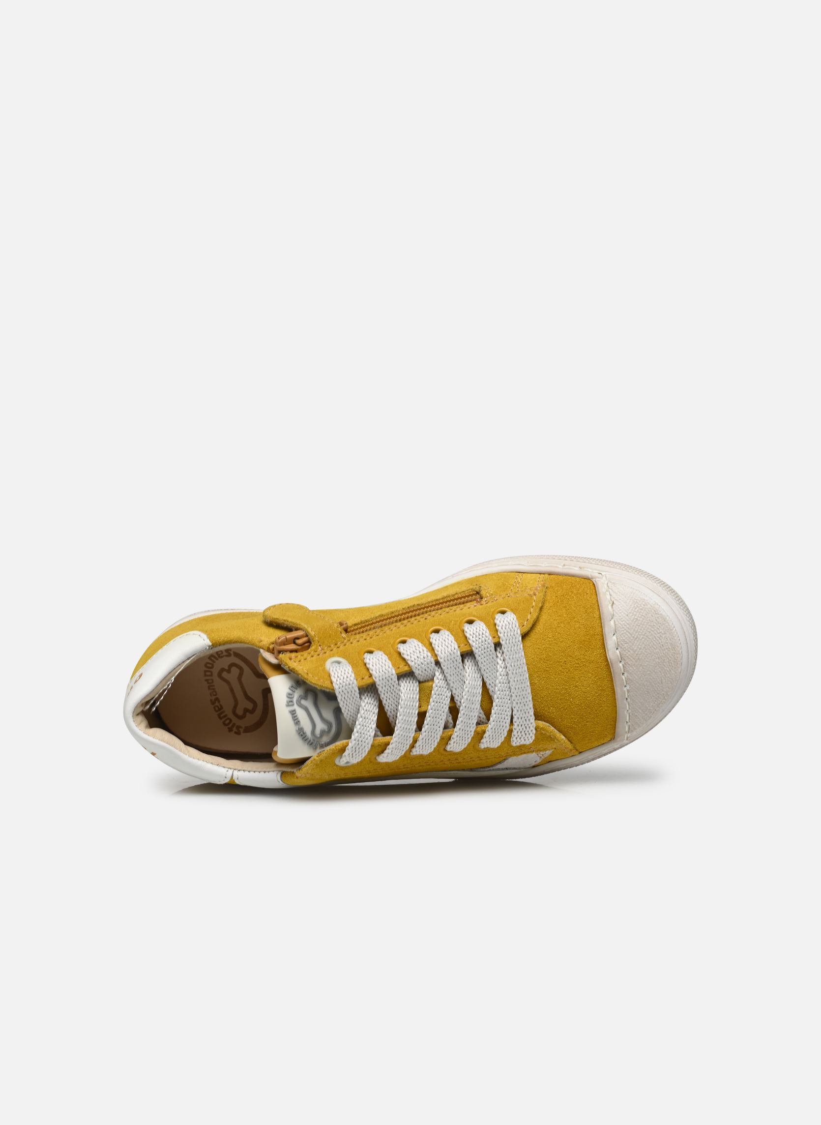 Baskets basses 4346 MAUST jaune Stones and Bones Baskets basses 4346 MAUST jaune CRS YELLOW + WHITE