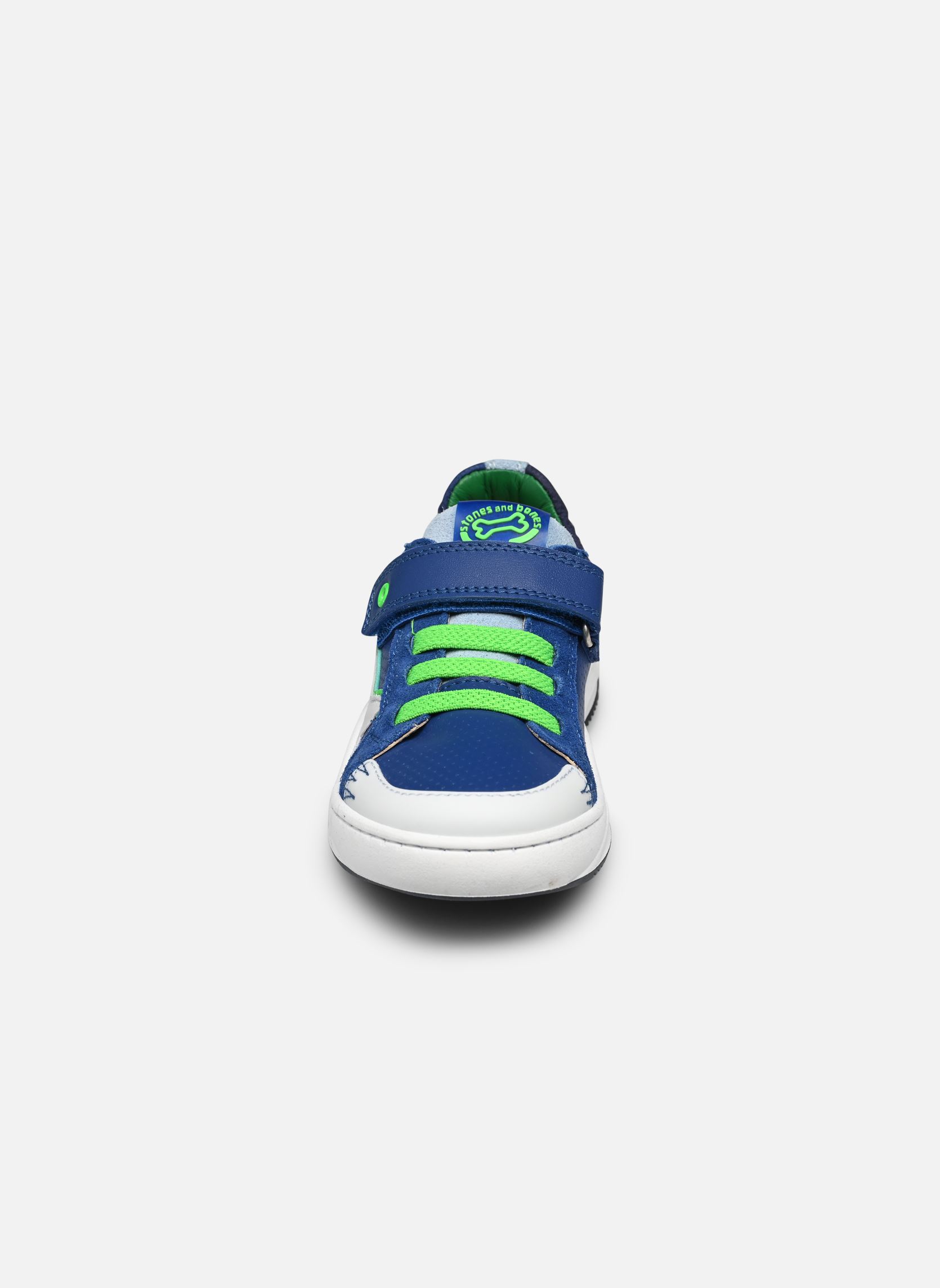 Lage sneakers 4984 PEDEL jongens blauw Stones and Bones Lage sneakers 4984 PEDEL jongens blauw CALF - CRS ELECTRIC BLUE + OFF