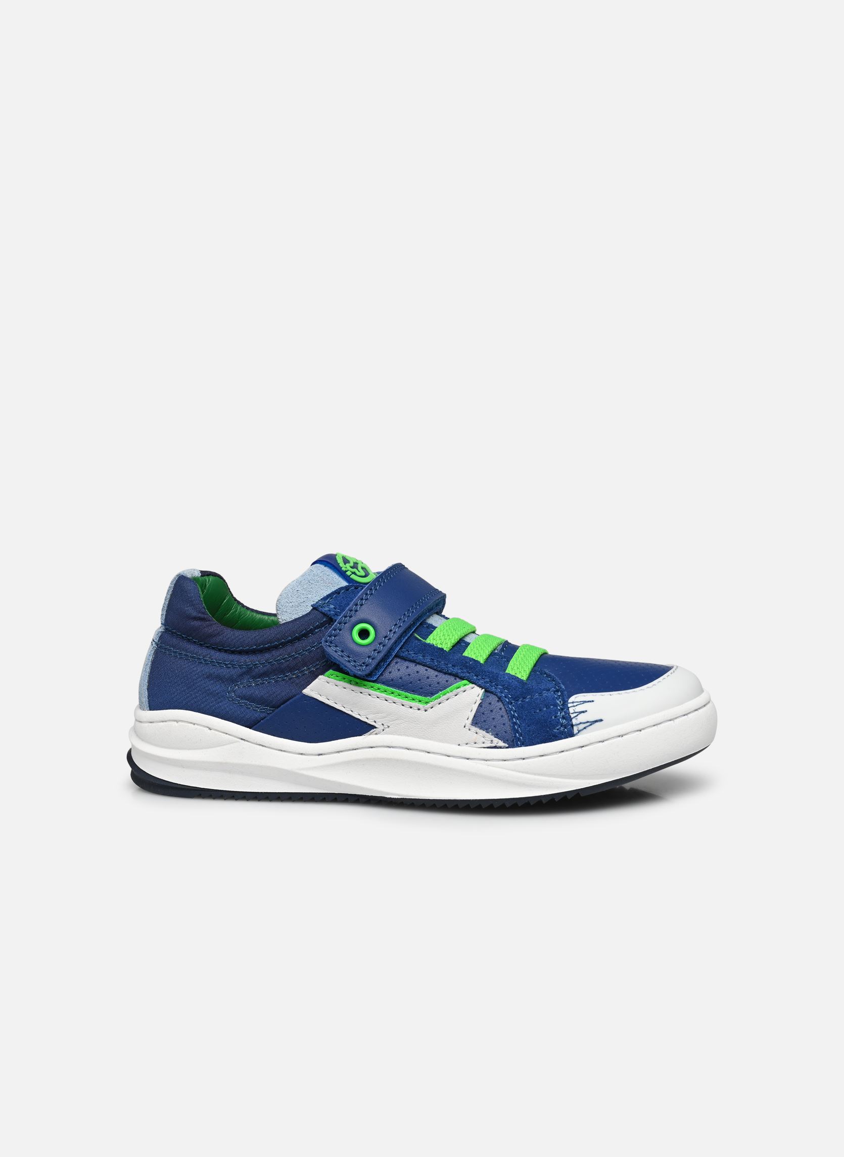 Lage sneakers 4984 PEDEL jongens blauw Stones and Bones Lage sneakers 4984 PEDEL jongens blauw CALF - CRS ELECTRIC BLUE + OFF
