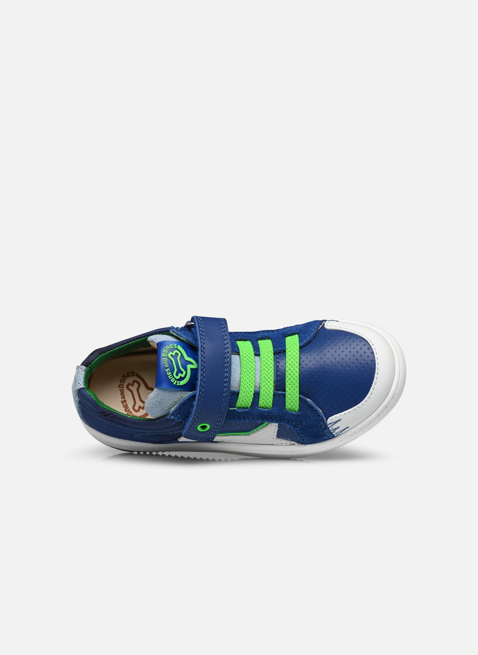 Lage sneakers 4984 PEDEL jongens blauw Stones and Bones Lage sneakers 4984 PEDEL jongens blauw CALF - CRS ELECTRIC BLUE + OFF