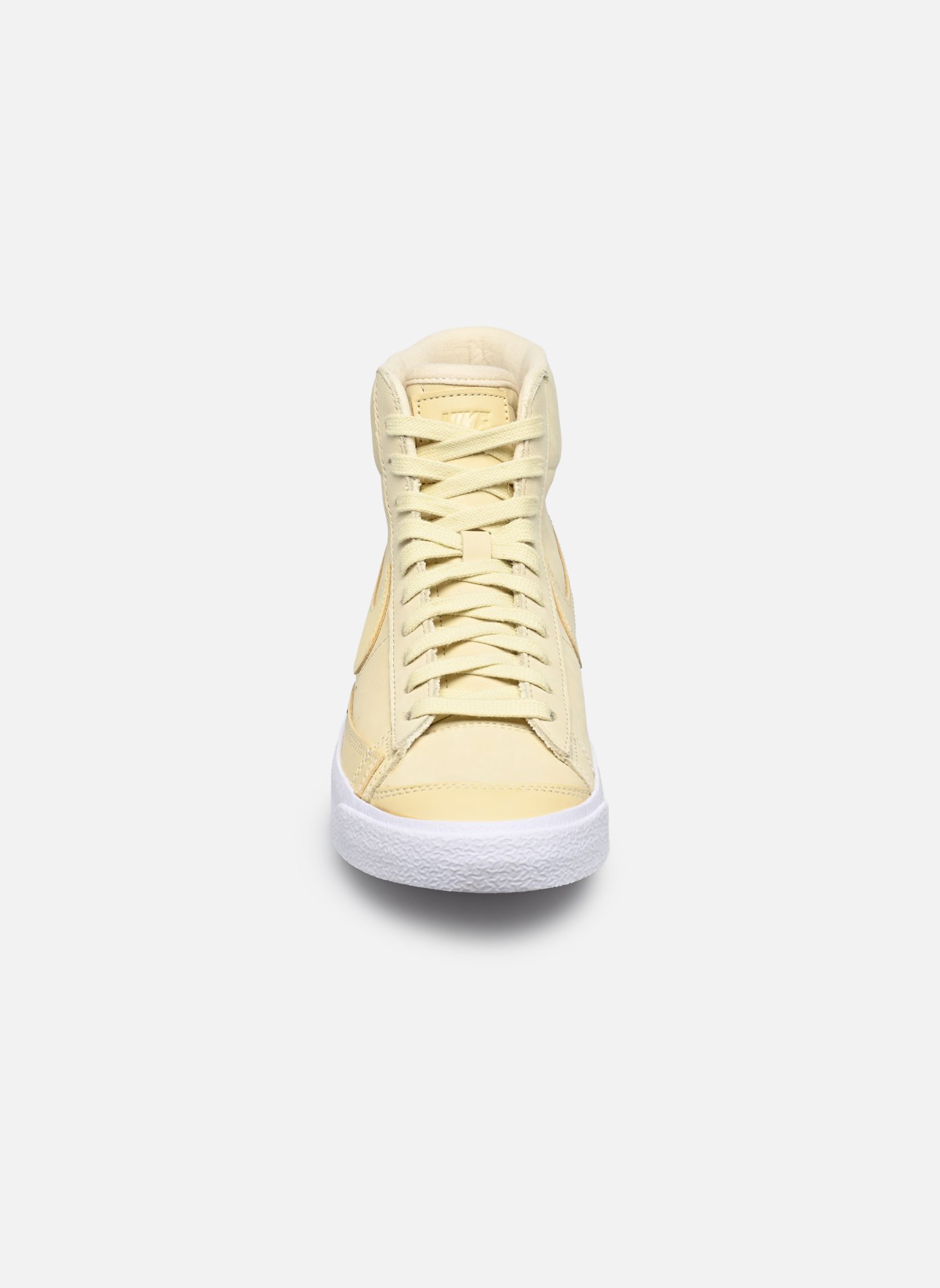 Hoge sneakers W Blazer Mid Prm Mf dames geel Nike Hoge sneakers W Blazer Mid Prm Mf dames geel White / Yellow