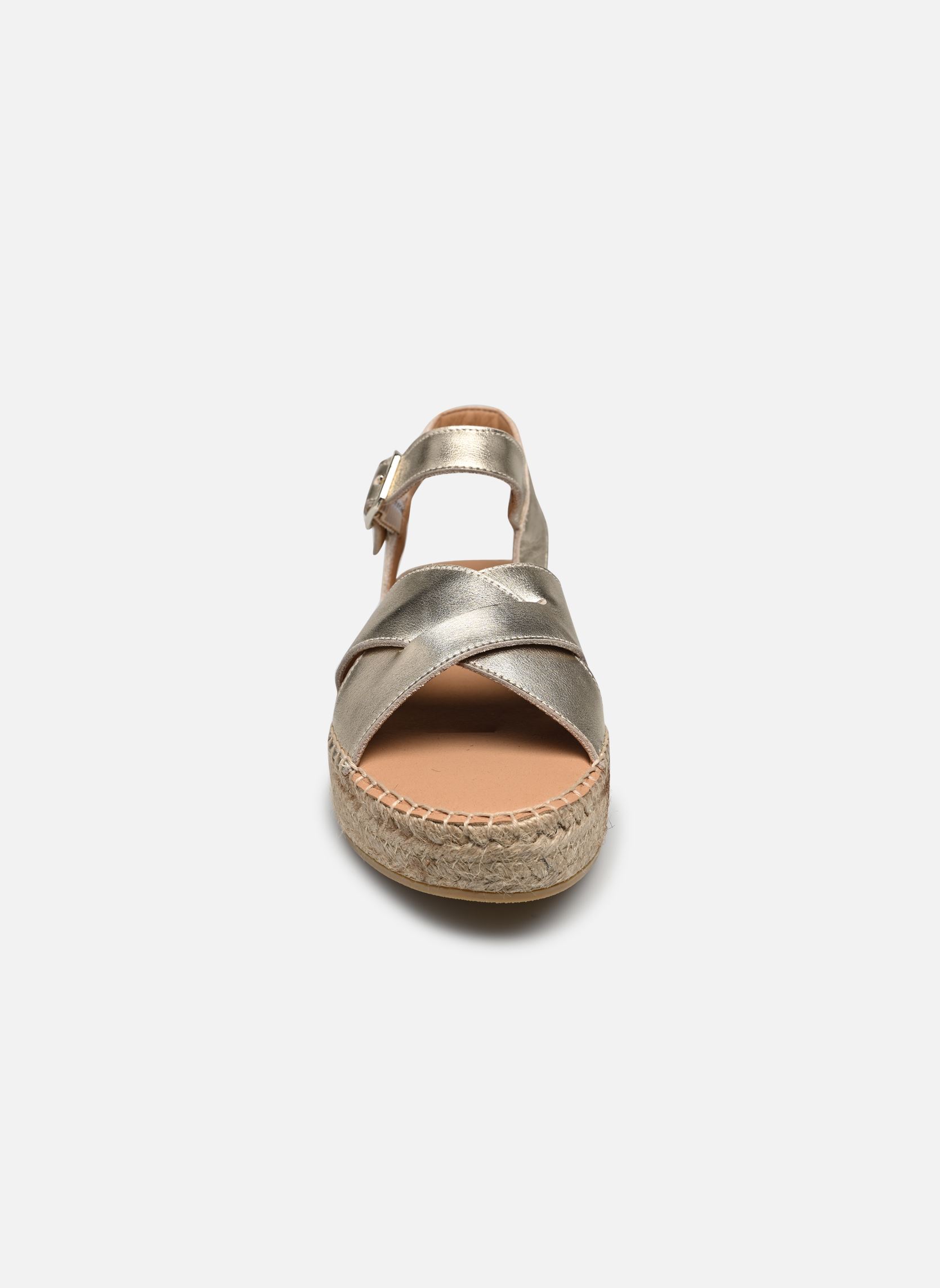 Flache Espadrilles Ipicène damen gold und bronze Georgia Rose Flache Espadrilles Ipicène damen gold und bronze Doré
