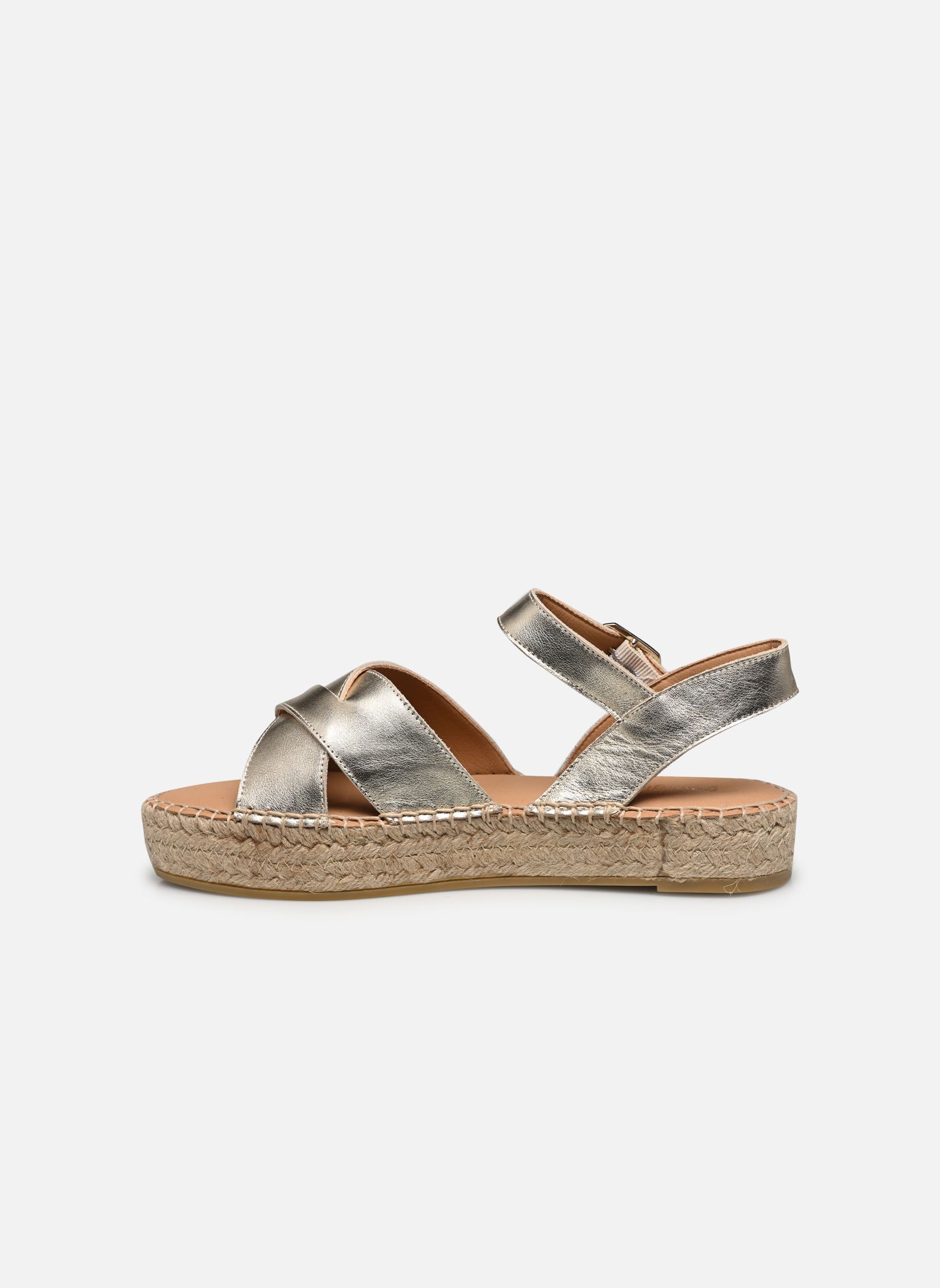 Flache Espadrilles Ipicène damen gold und bronze Georgia Rose Flache Espadrilles Ipicène damen gold und bronze Doré