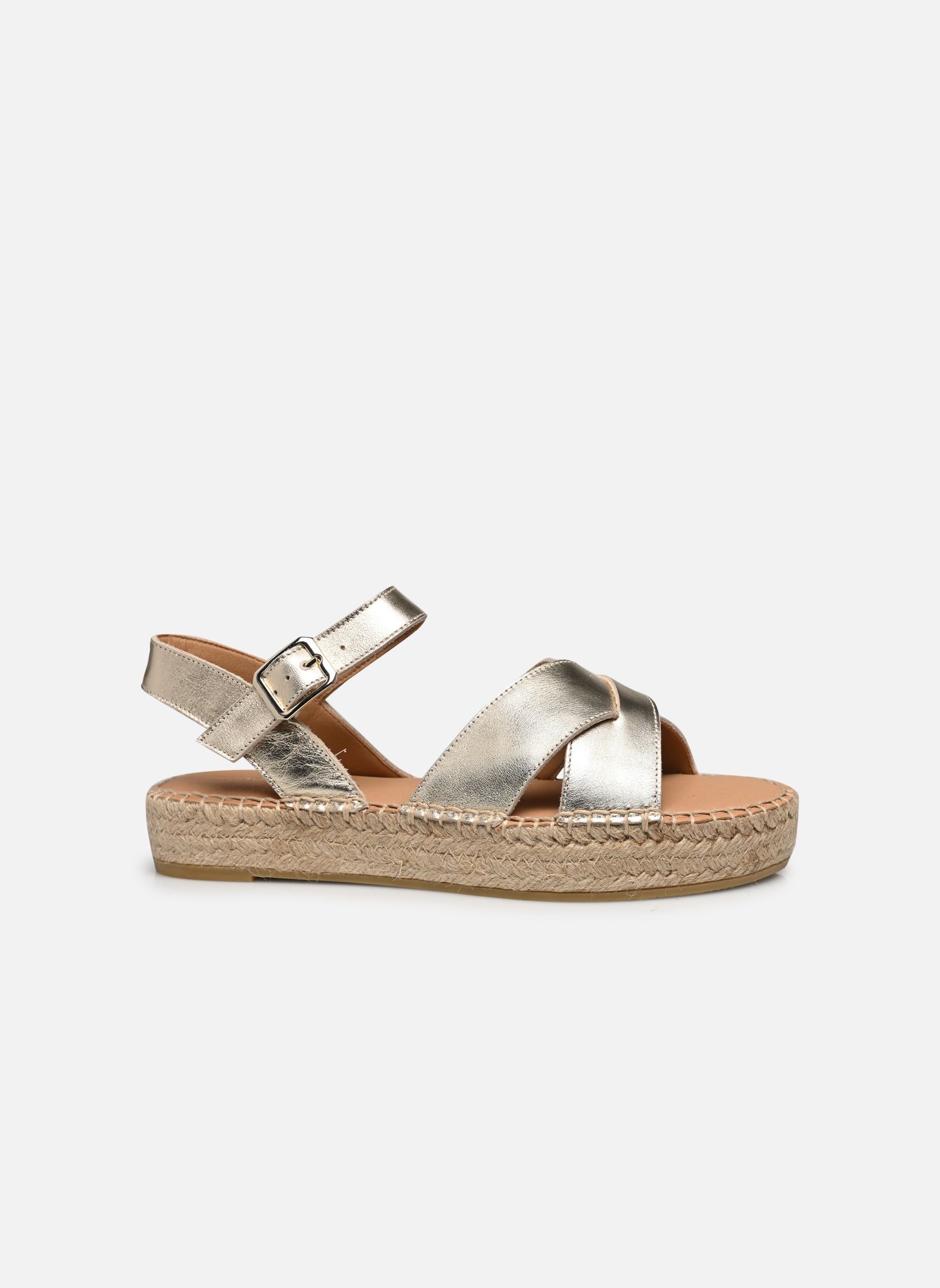 Flache Espadrilles Ipicène damen gold und bronze Georgia Rose Flache Espadrilles Ipicène damen gold und bronze Doré