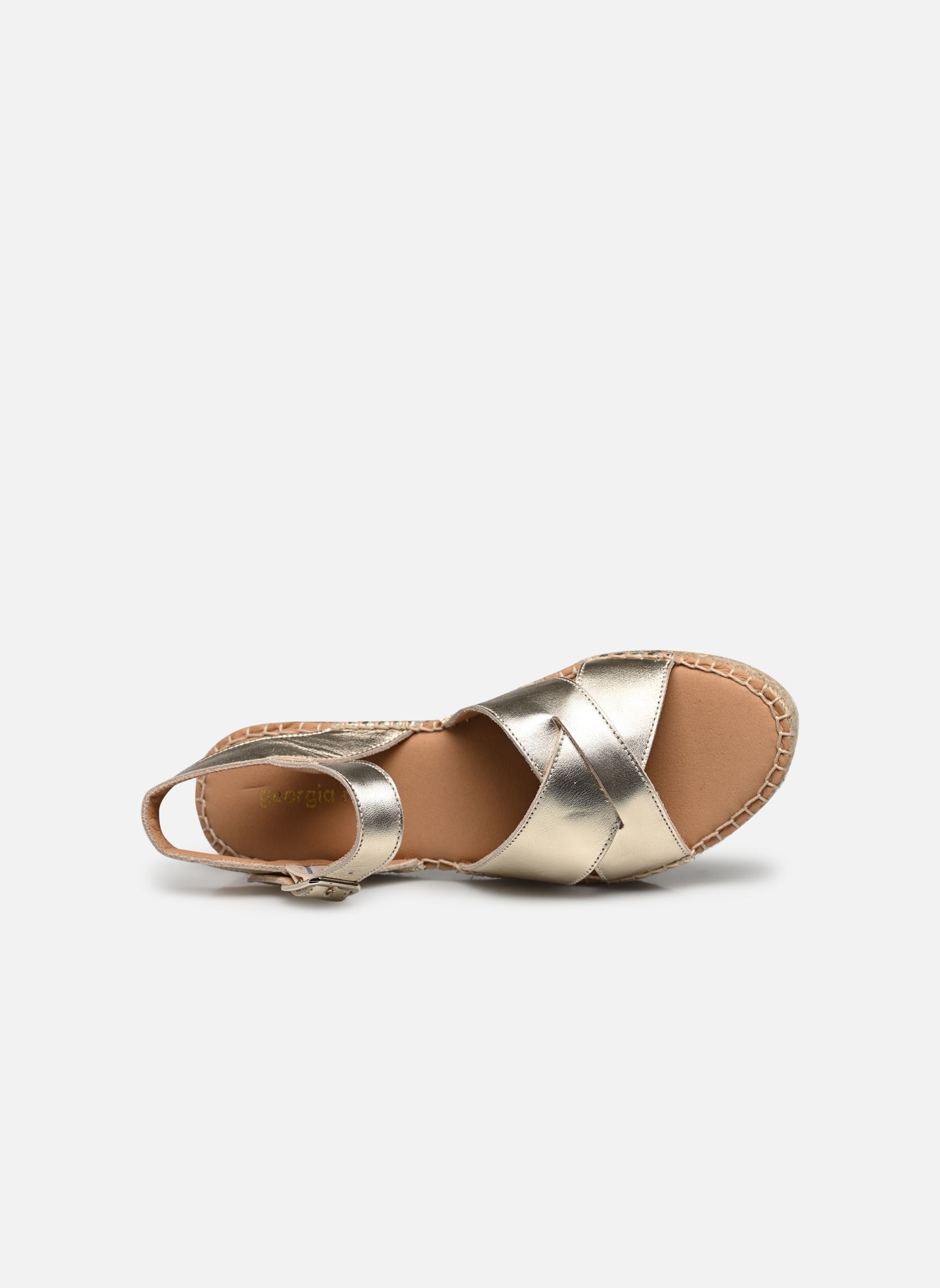 Flache Espadrilles Ipicène damen gold und bronze Georgia Rose Flache Espadrilles Ipicène damen gold und bronze Doré