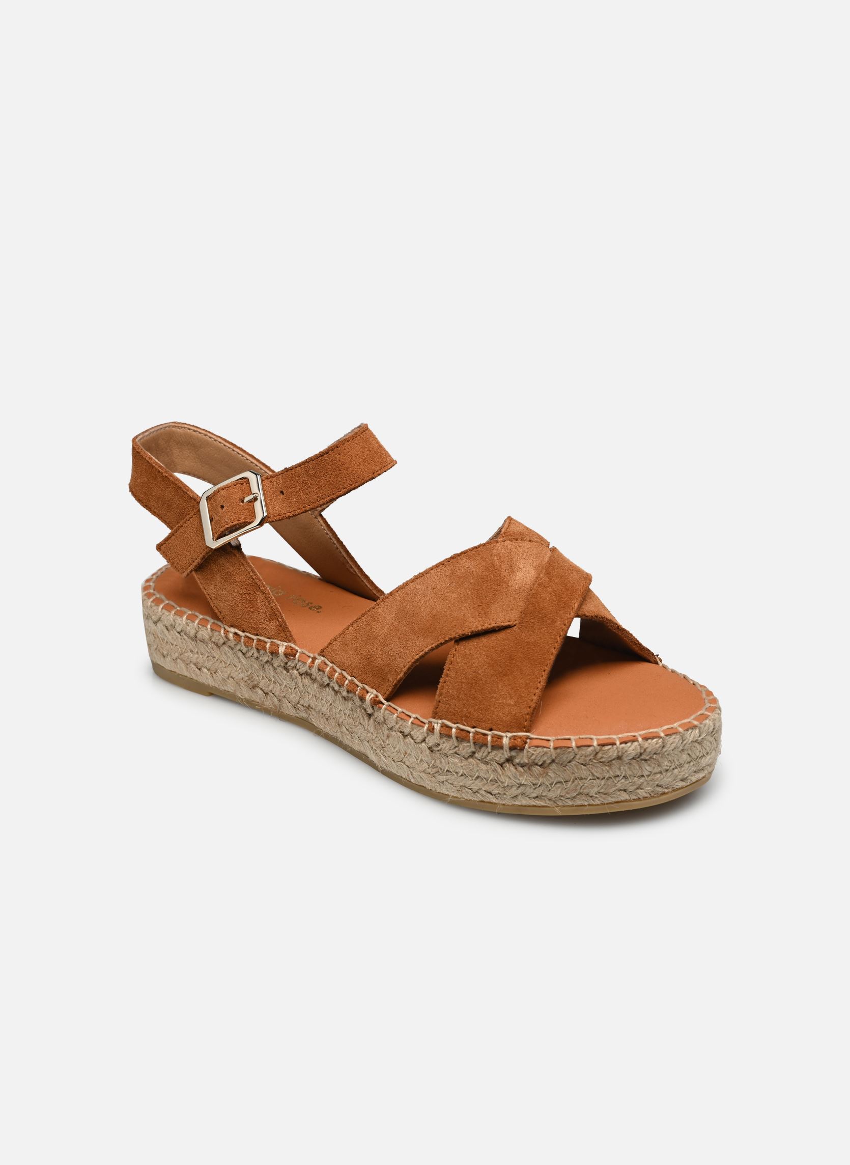 Flache Espadrilles Ipicène damen braun Georgia Rose Flache Espadrilles Ipicène damen braun COGNAC