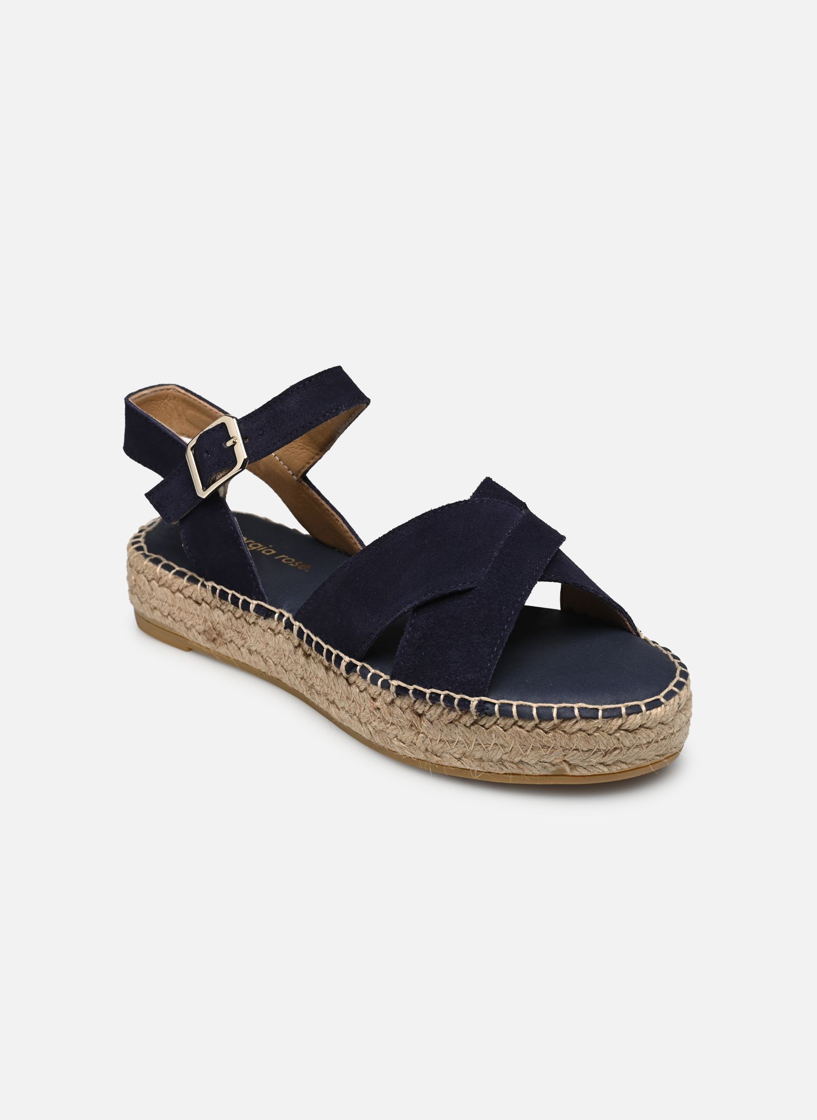 Flache Espadrilles Ipicène damen blau Georgia Rose Flache Espadrilles Ipicène damen blau MARINE
