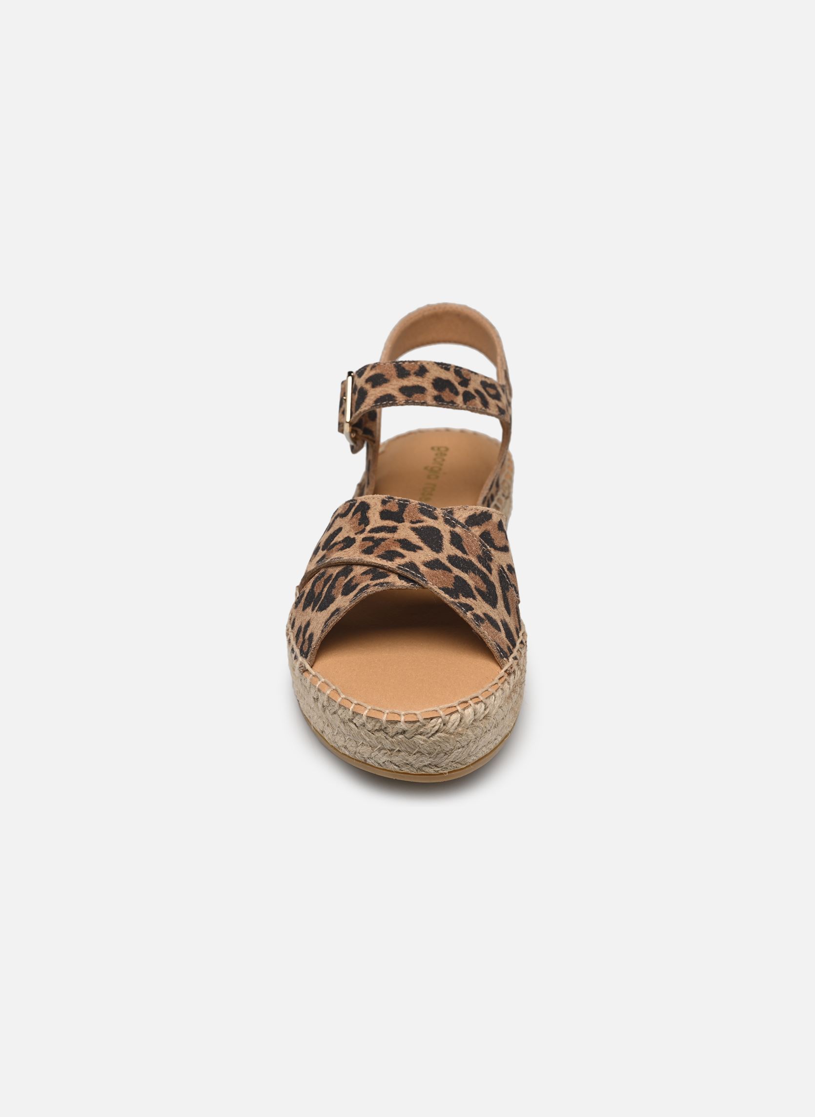 Platte espadrilles Ipicène dames beige Georgia Rose Platte espadrilles Ipicène dames beige LÉOPARD
