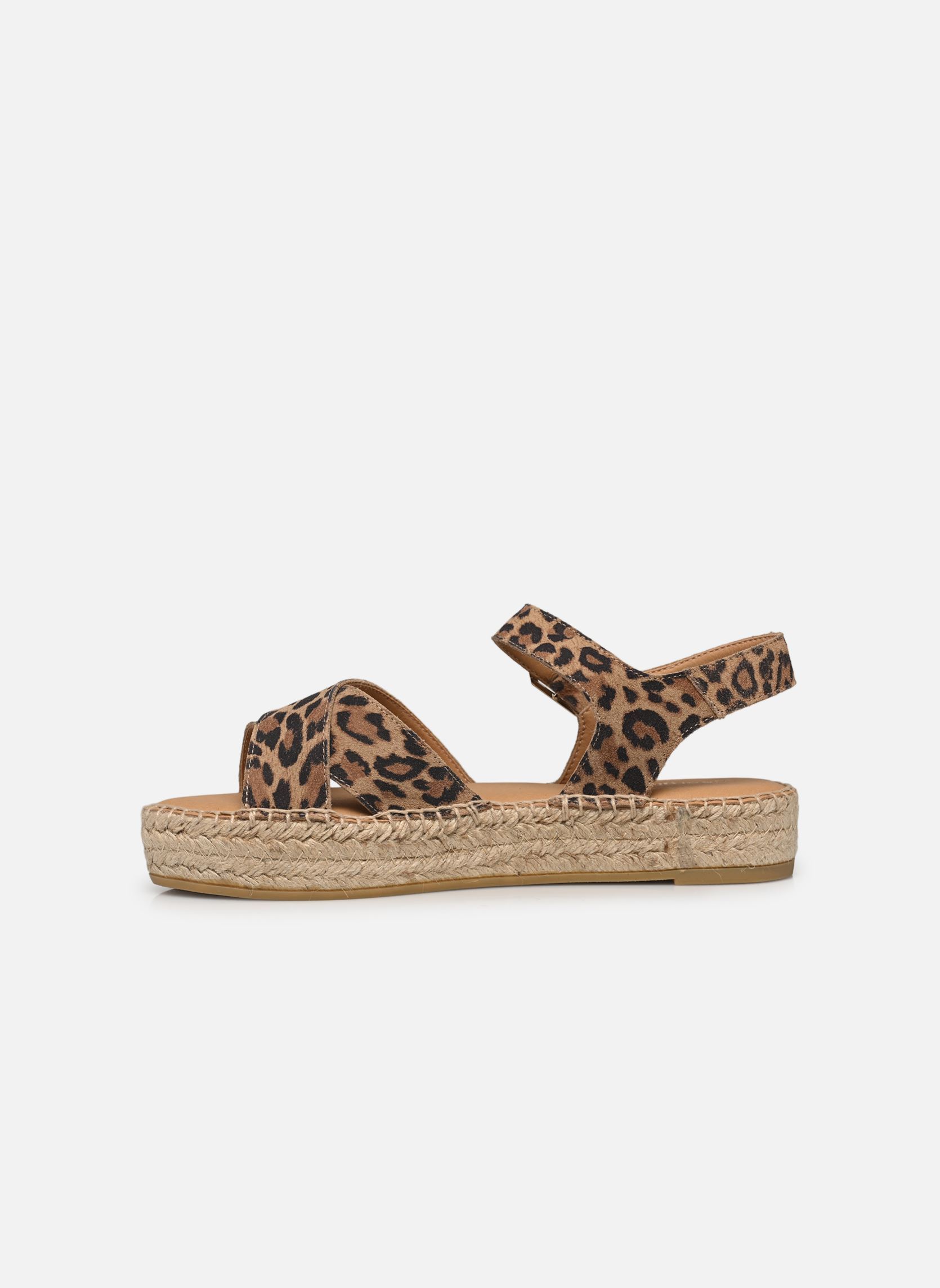 Platte espadrilles Ipicène dames beige Georgia Rose Platte espadrilles Ipicène dames beige LÉOPARD