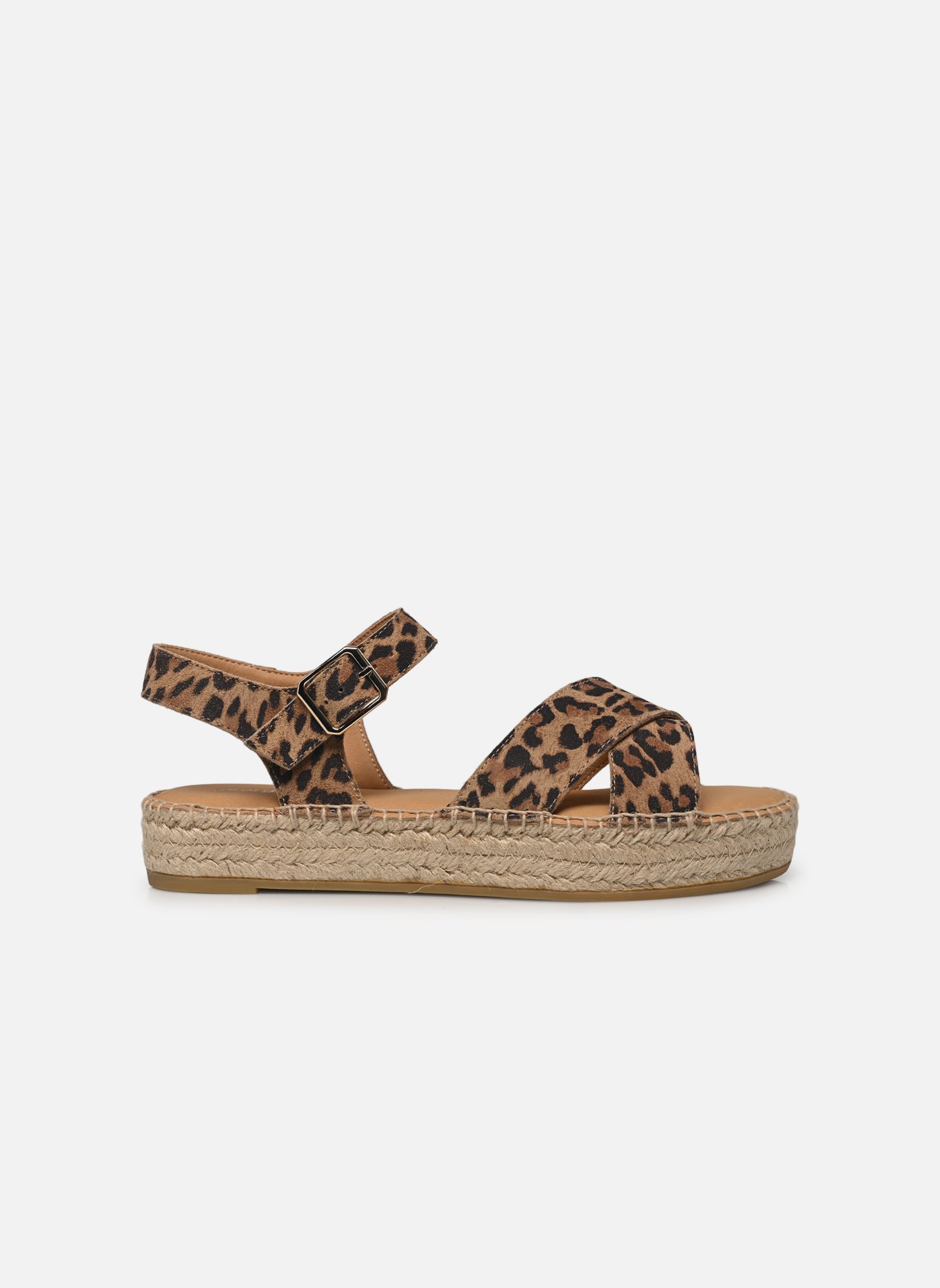 Platte espadrilles Ipicène dames beige Georgia Rose Platte espadrilles Ipicène dames beige LÉOPARD