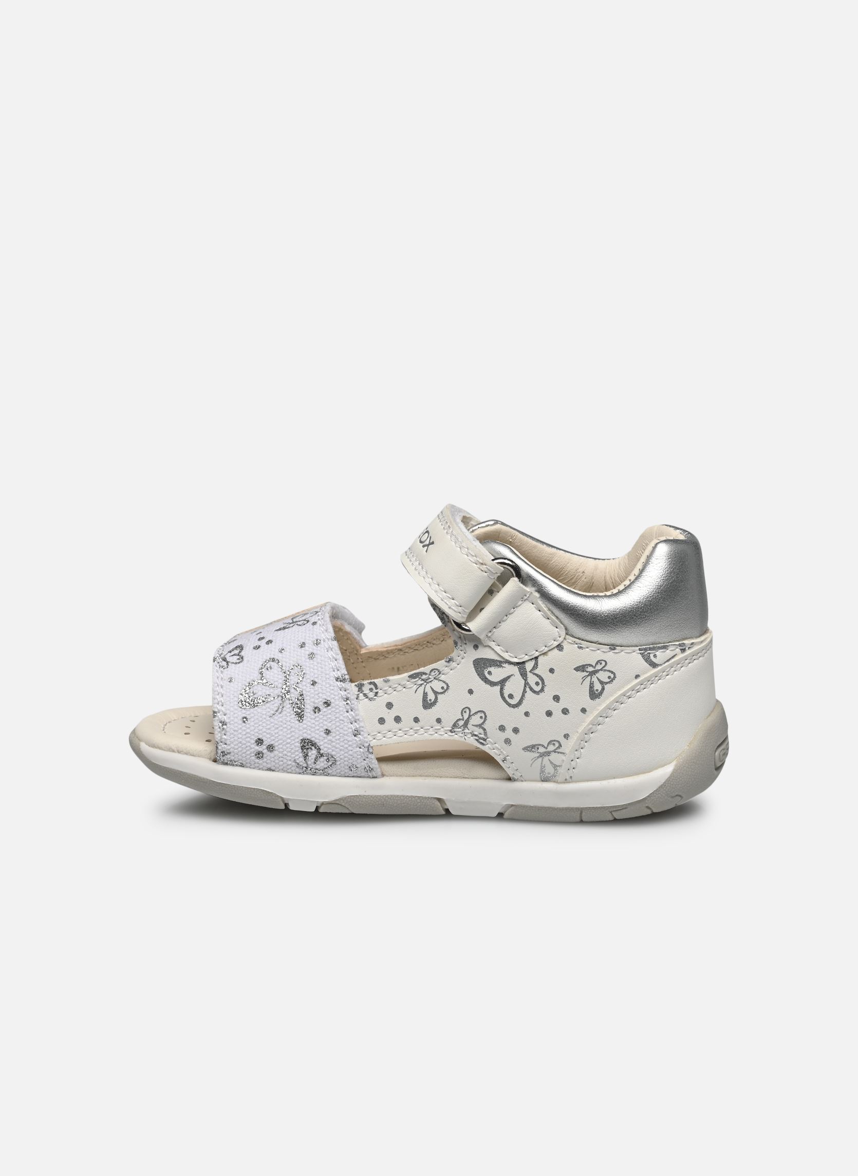 Sandalen B SANDALE TAPUZ FILL mädchen weiß Geox Sandalen B SANDALE TAPUZ FILL mädchen weiß BLANC / ARGENT