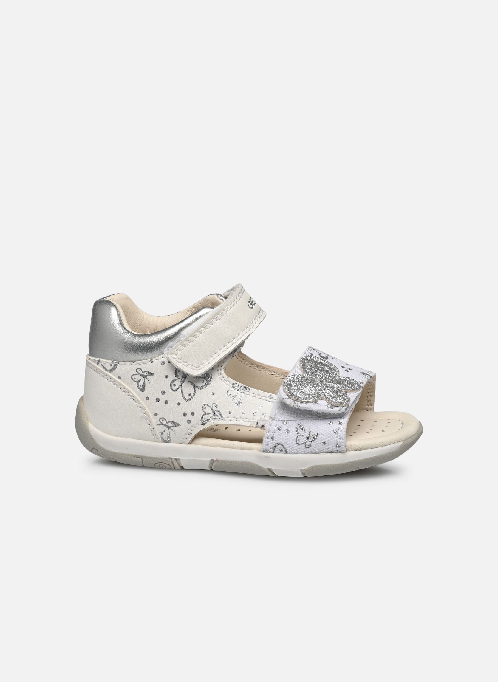 Sandalen B SANDALE TAPUZ FILL mädchen weiß Geox Sandalen B SANDALE TAPUZ FILL mädchen weiß BLANC / ARGENT