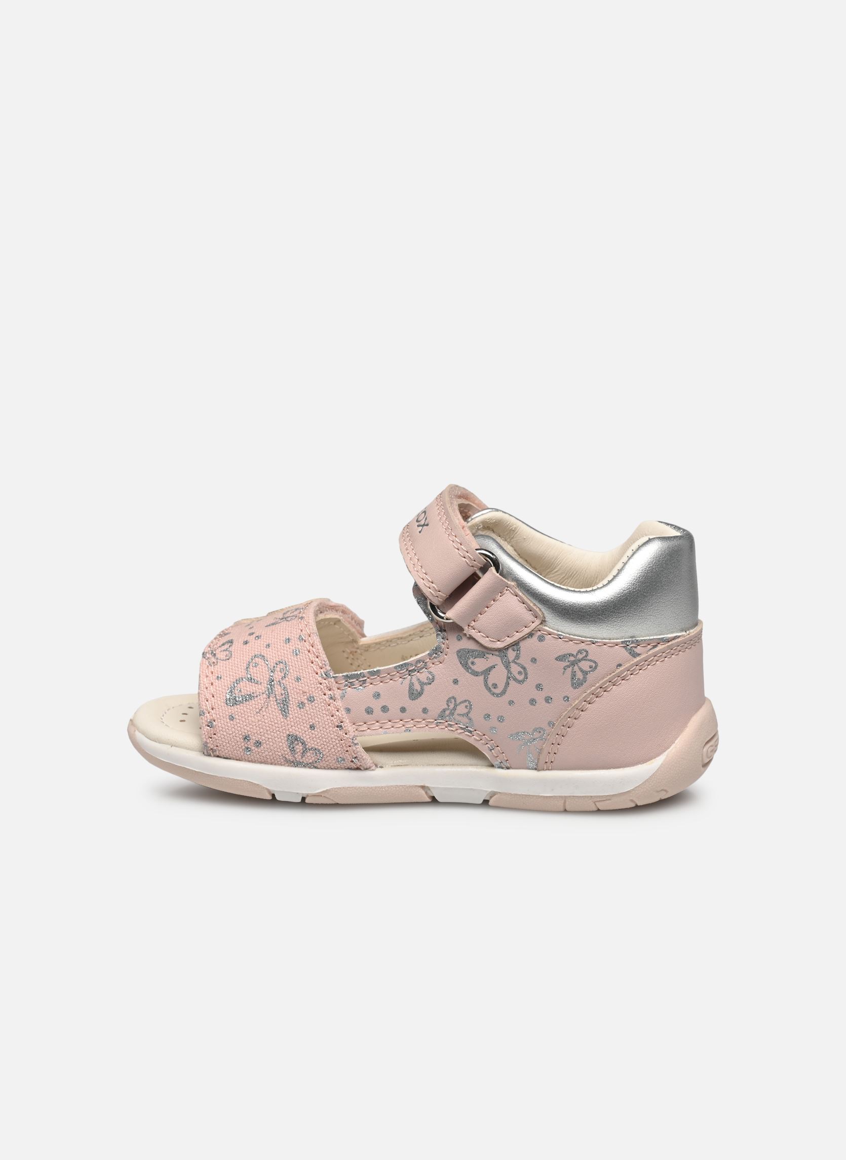 Sandales B SANDALE TAPUZ FILL fille rose Geox Sandales B SANDALE TAPUZ FILL fille rose Lt Rose/Silver