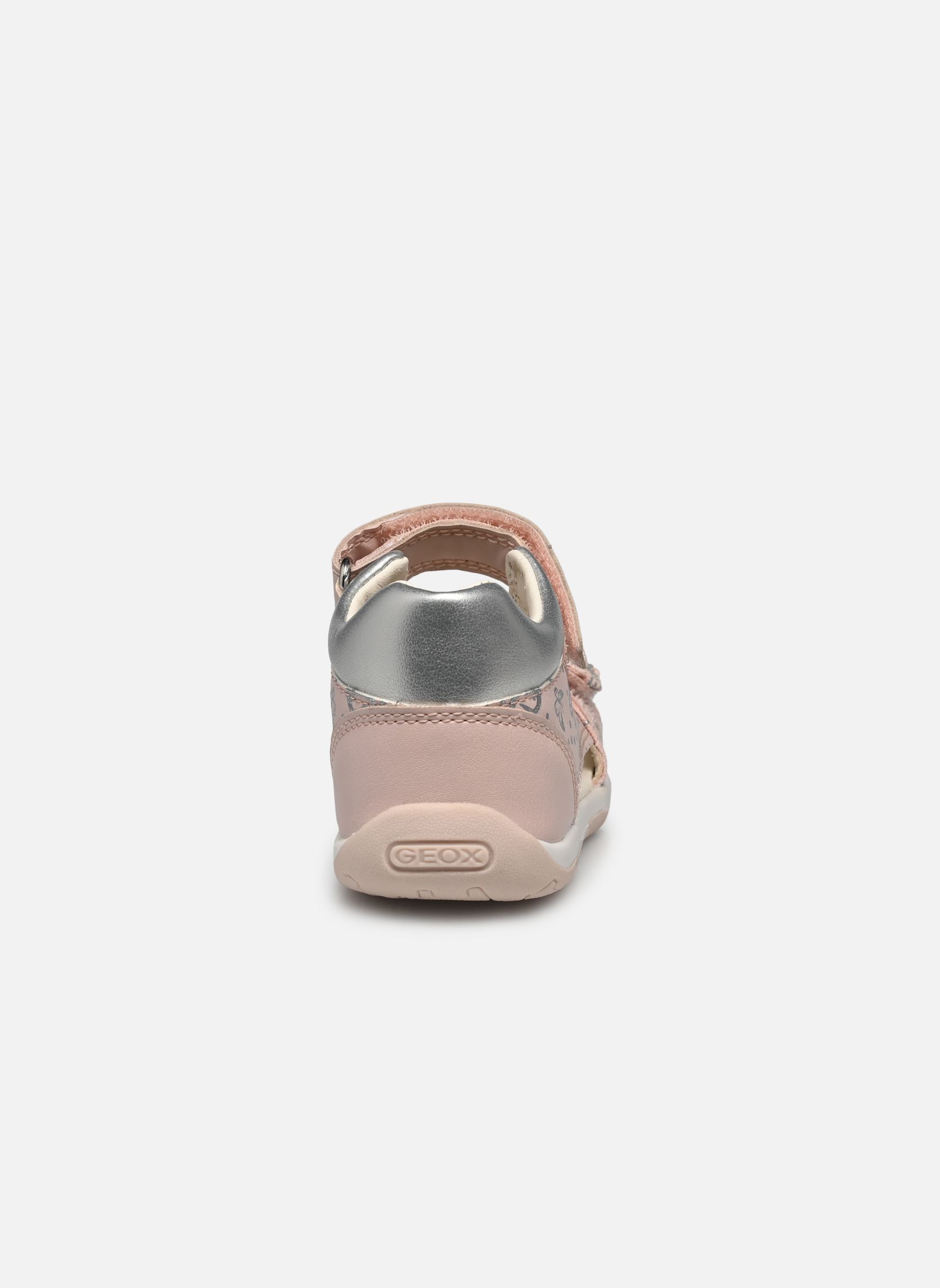 Sandales B SANDALE TAPUZ FILL fille rose Geox Sandales B SANDALE TAPUZ FILL fille rose Lt Rose/Silver