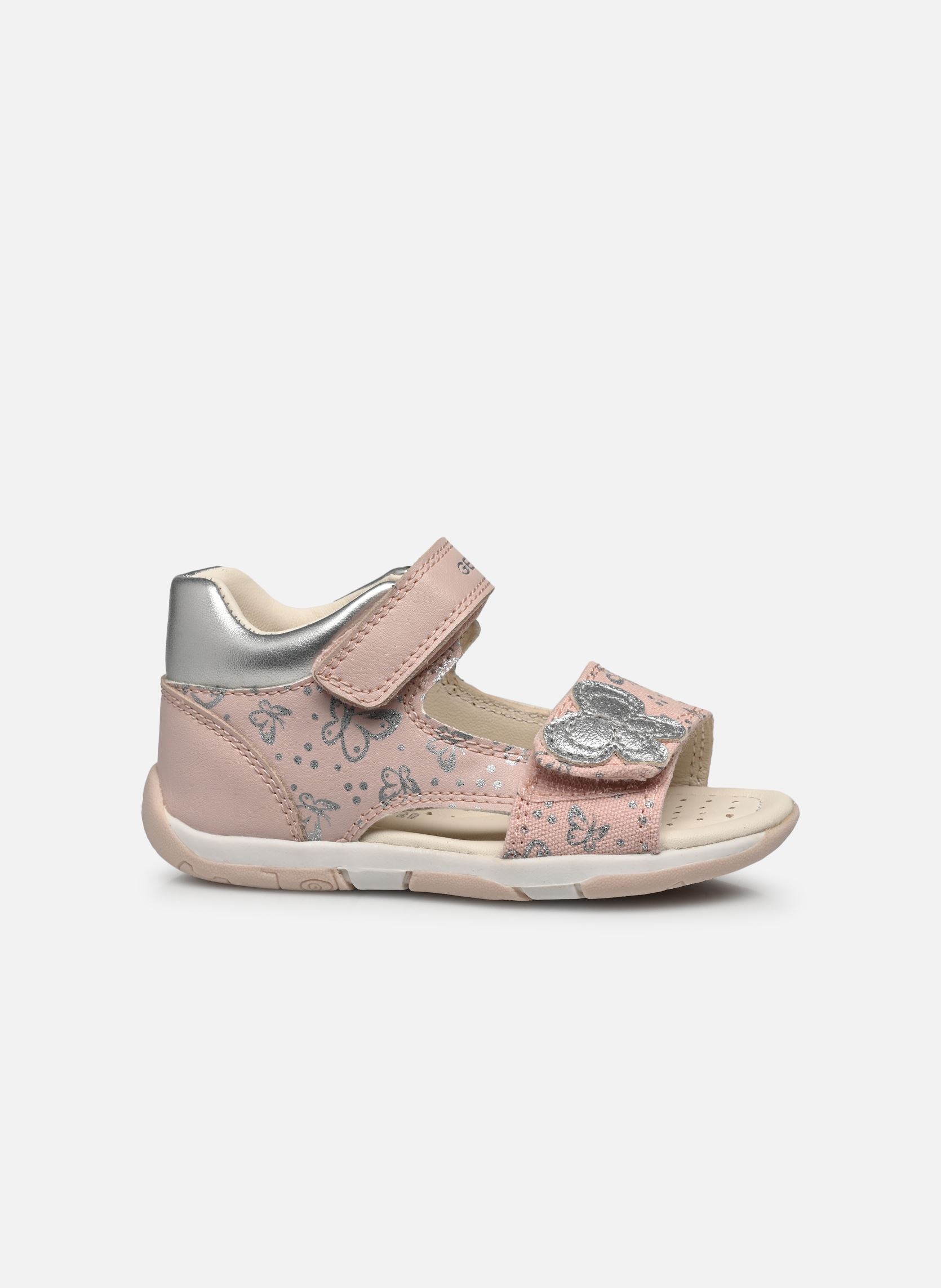 Sandales B SANDALE TAPUZ FILL fille rose Geox Sandales B SANDALE TAPUZ FILL fille rose Lt Rose/Silver