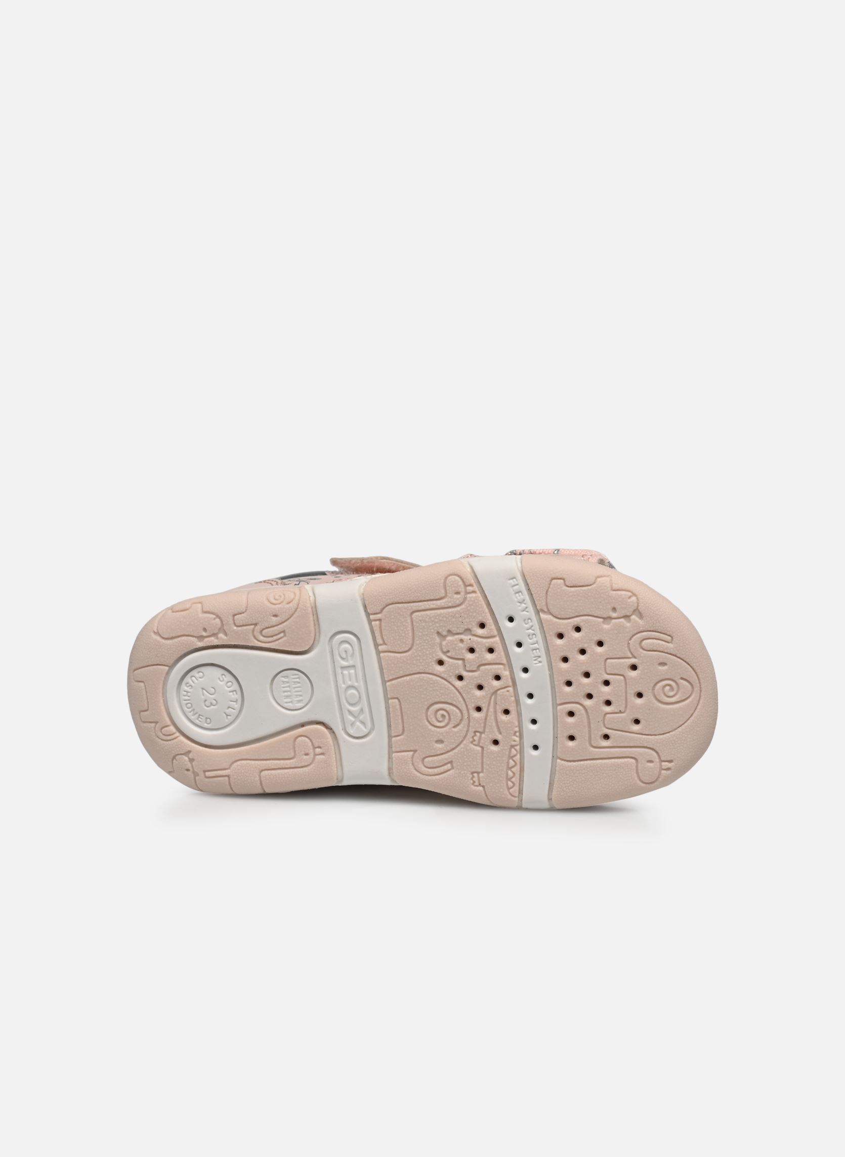 Sandales B SANDALE TAPUZ FILL fille rose Geox Sandales B SANDALE TAPUZ FILL fille rose Lt Rose/Silver