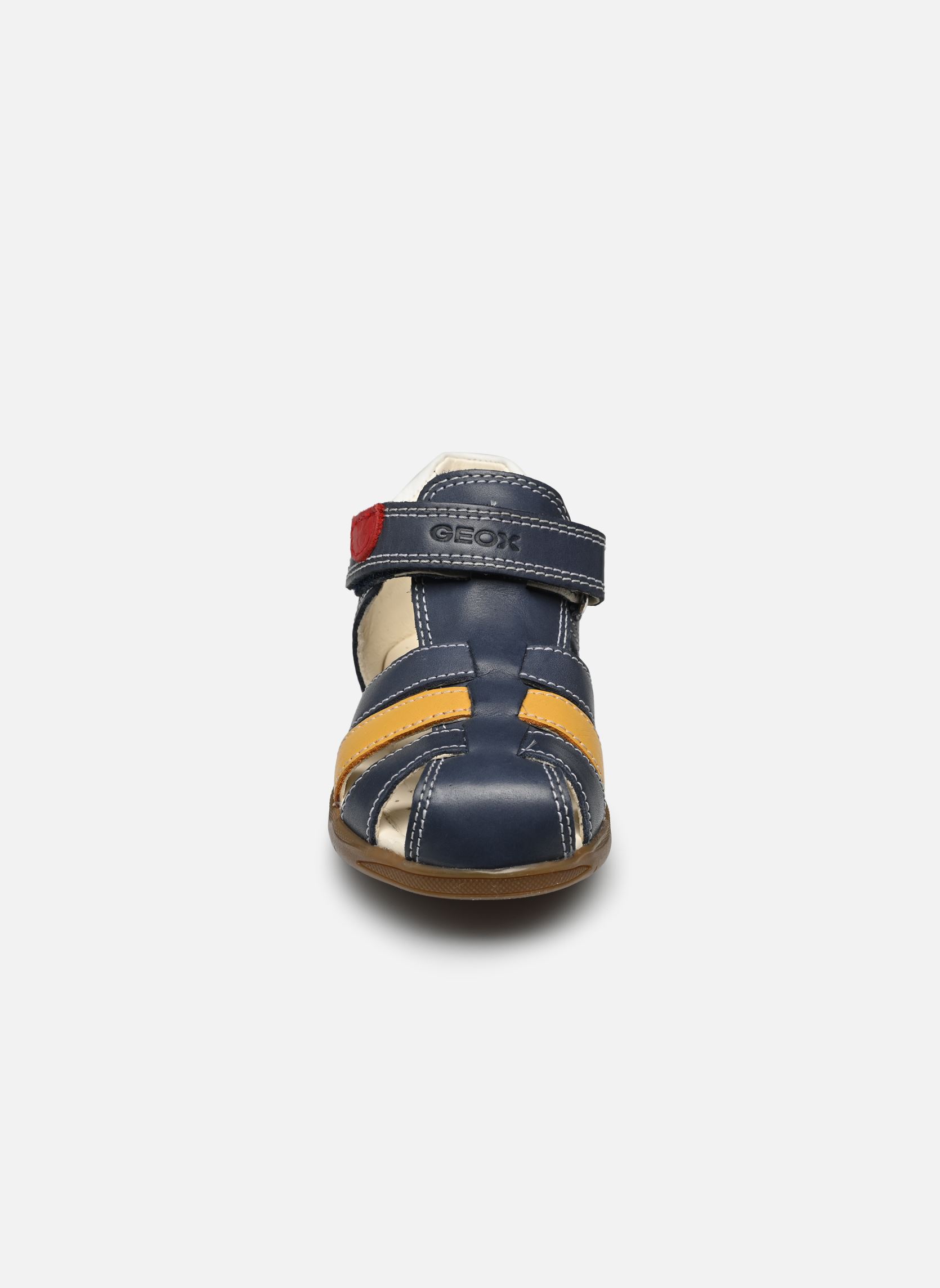 Sandalen B SANDAL MACCHIA BOY jungen blau Geox Sandalen B SANDAL MACCHIA BOY jungen blau BL MAR/JAUNE FONCÉ