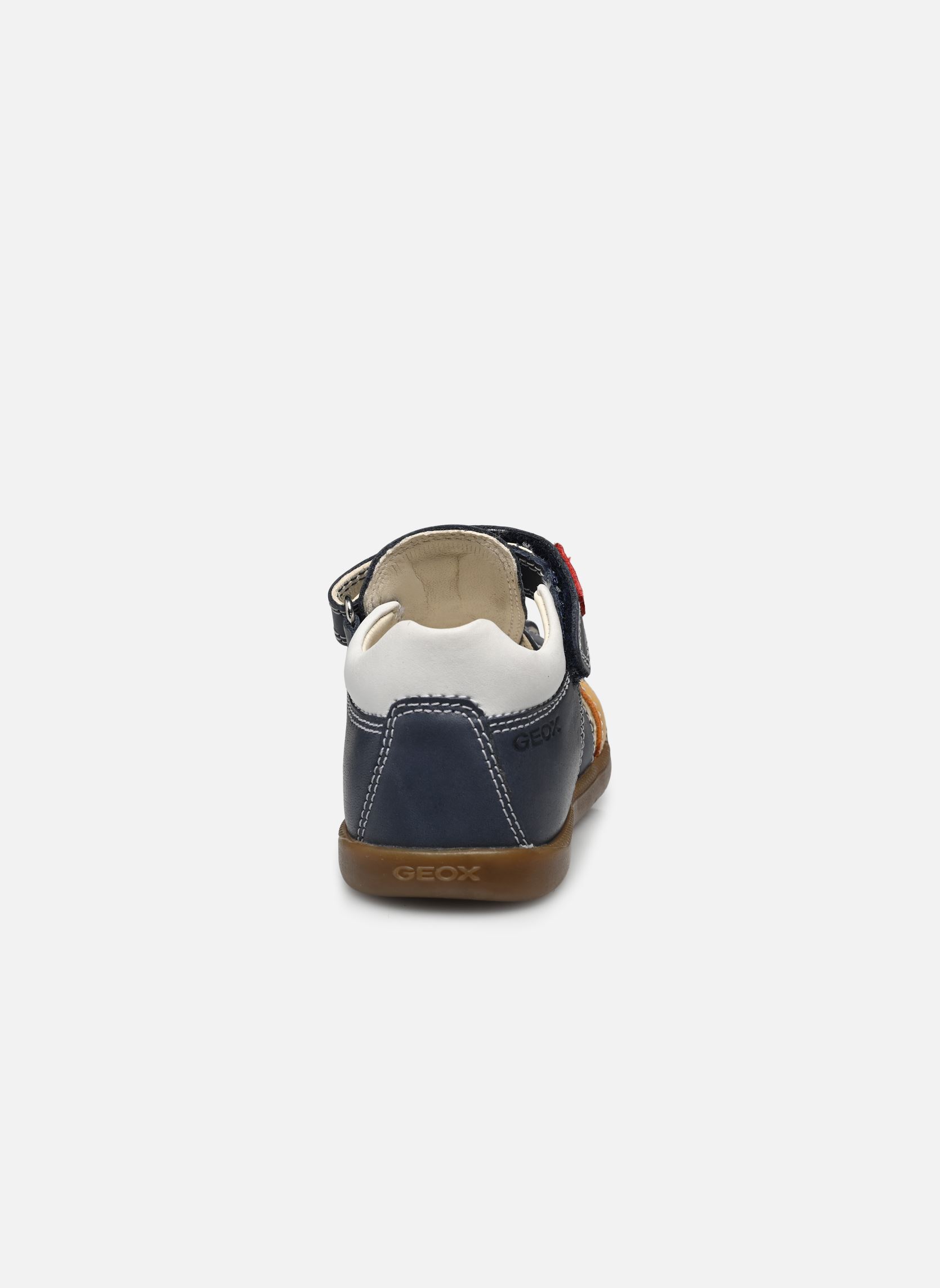 Sandalen B SANDAL MACCHIA BOY jungen blau Geox Sandalen B SANDAL MACCHIA BOY jungen blau BL MAR/JAUNE FONCÉ