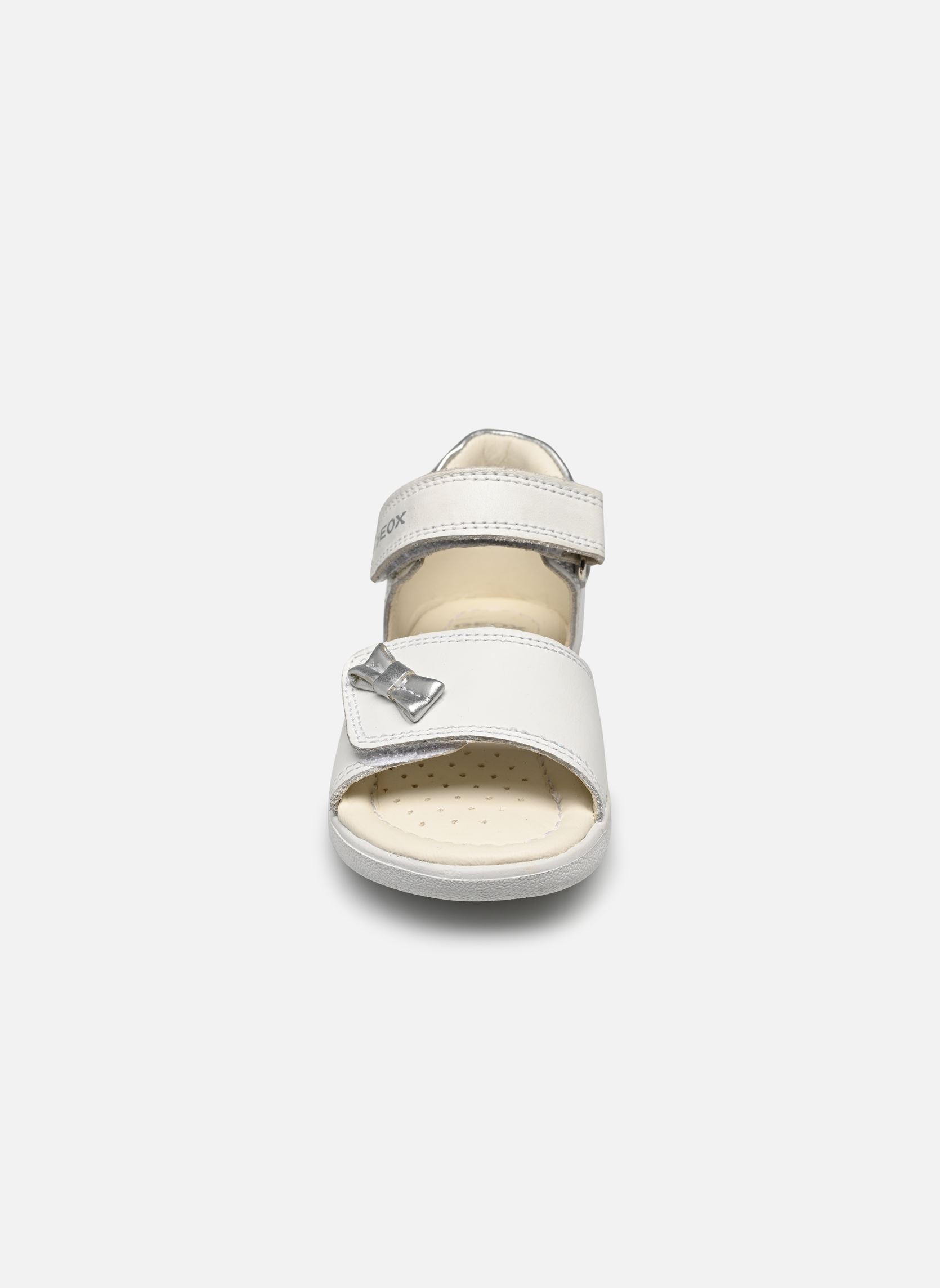 Sandali B SANDALE ALUL FILLE bambina bianco Geox Sandali B SANDALE ALUL FILLE bambina bianco BLANC / ARGENT