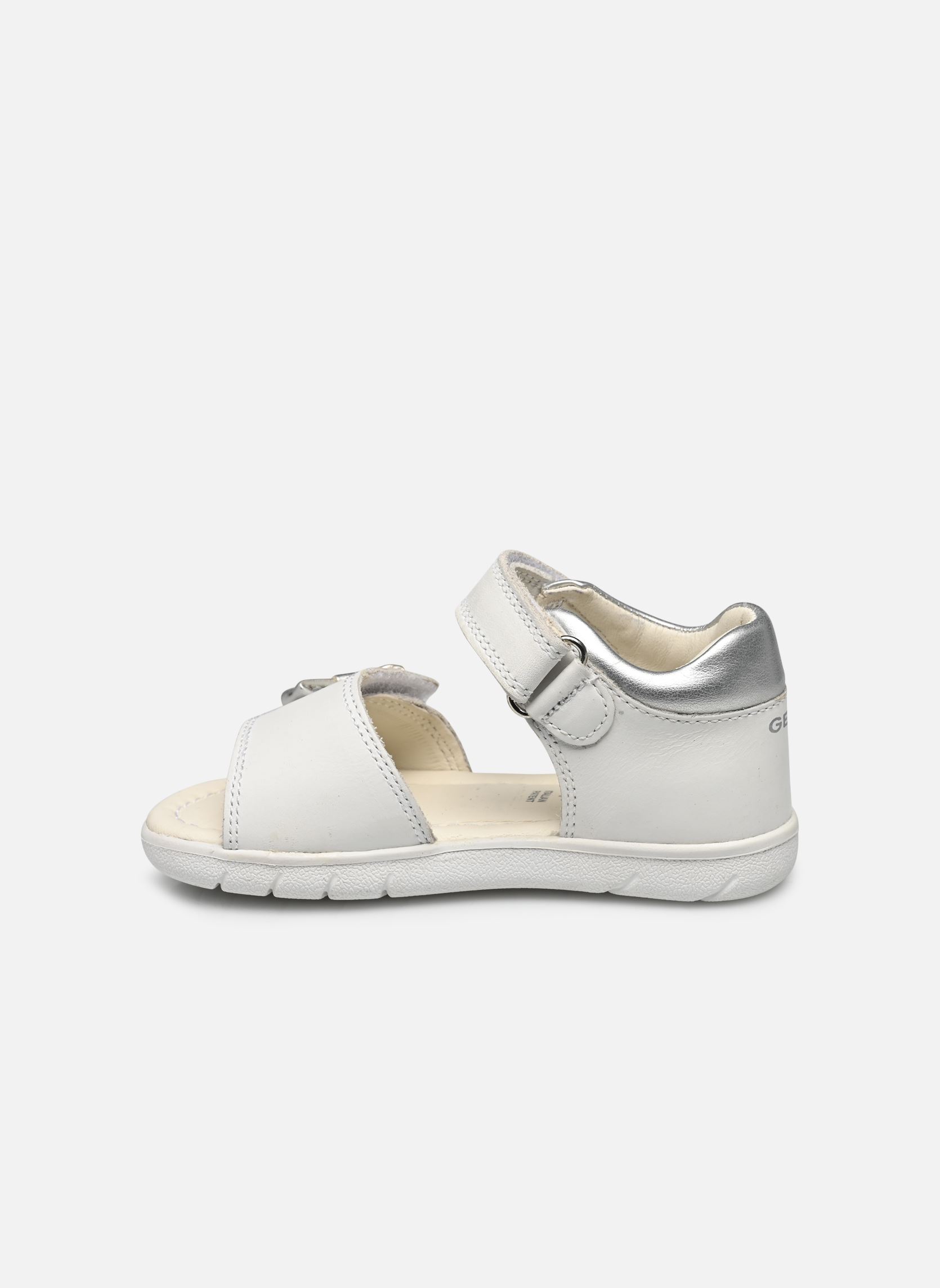 Sandali B SANDALE ALUL FILLE bambina bianco Geox Sandali B SANDALE ALUL FILLE bambina bianco BLANC / ARGENT
