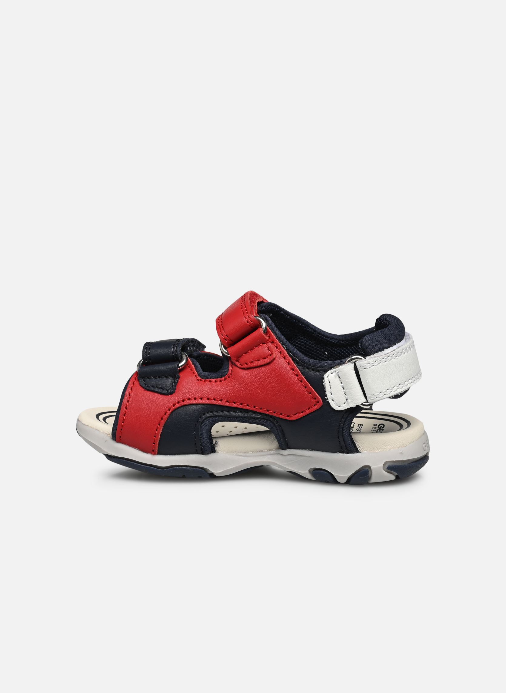 Sandales B SANDAL FLAFFEE BOY garçon rouge Geox Sandales B SANDAL FLAFFEE BOY garçon rouge ROUGE/BLEU MARINE