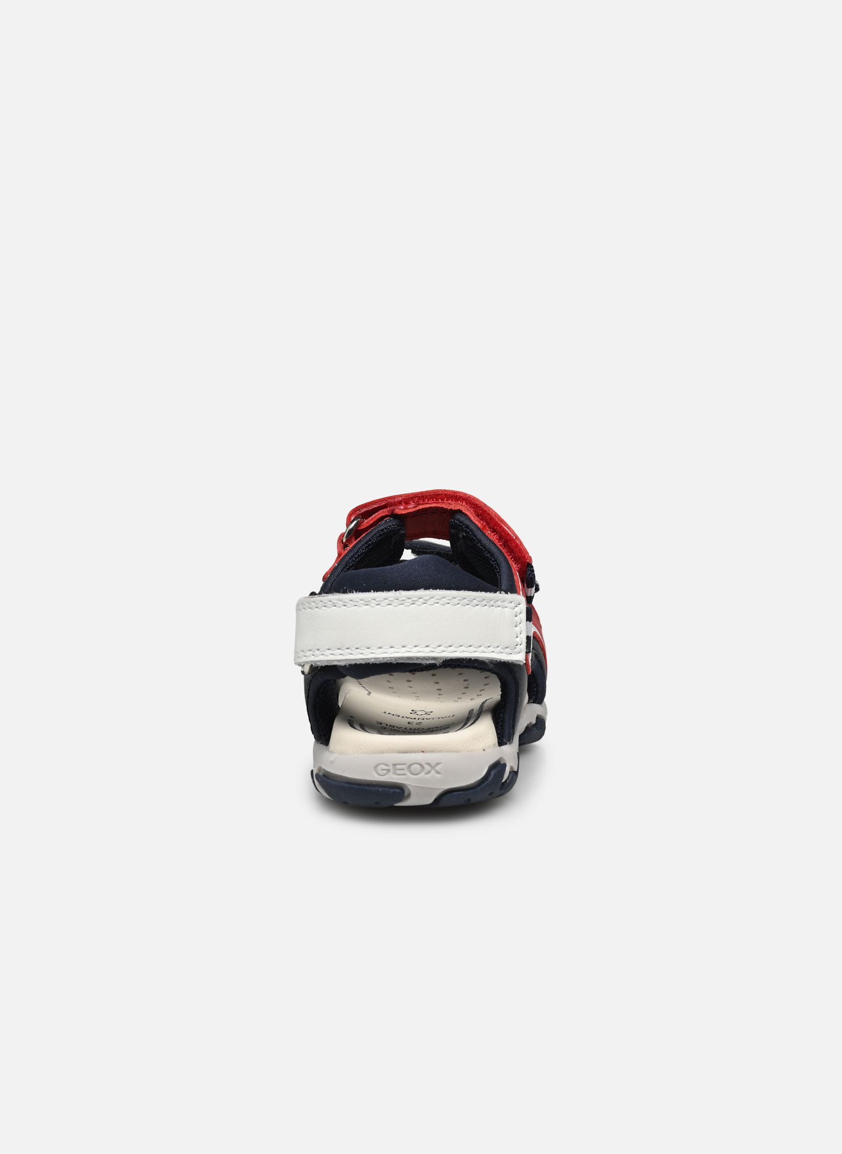 Sandales B SANDAL FLAFFEE BOY garçon rouge Geox Sandales B SANDAL FLAFFEE BOY garçon rouge ROUGE/BLEU MARINE