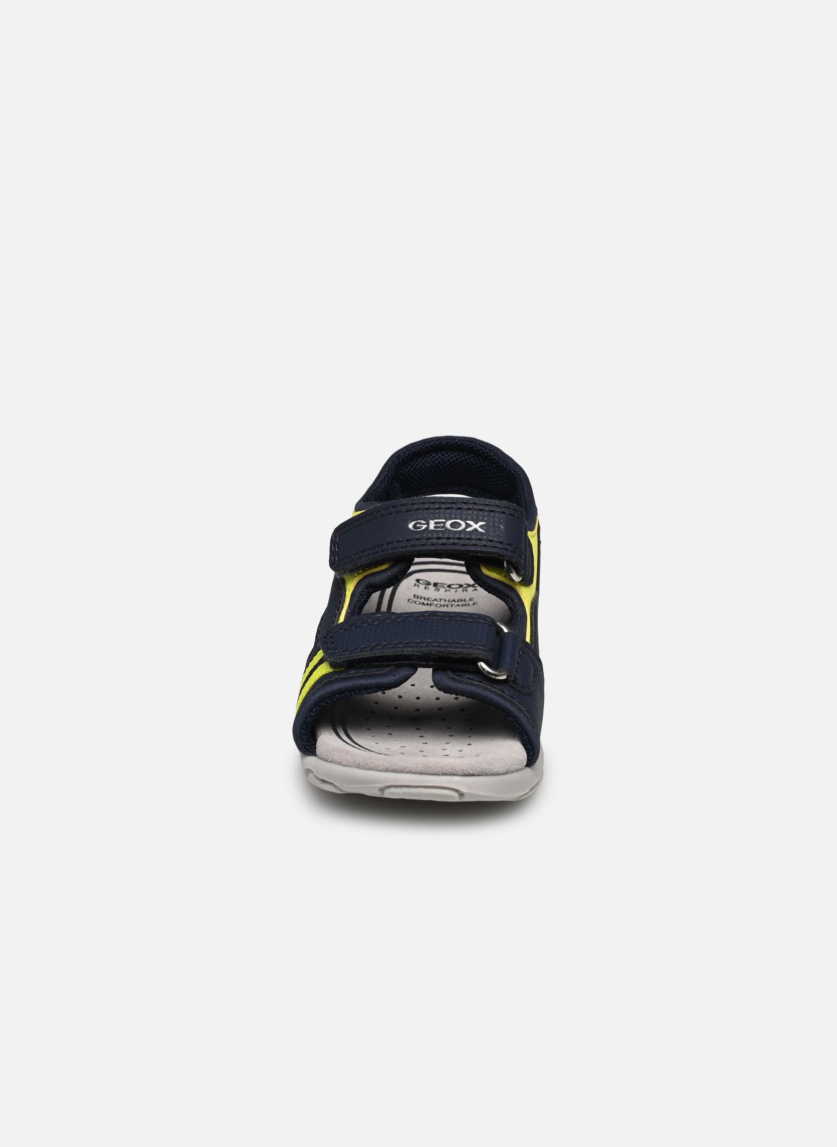 Sandales B SANDAL FLAFFEE BOY garçon bleu Geox Sandales B SANDAL FLAFFEE BOY garçon bleu MARINE/FLUO JAUNE