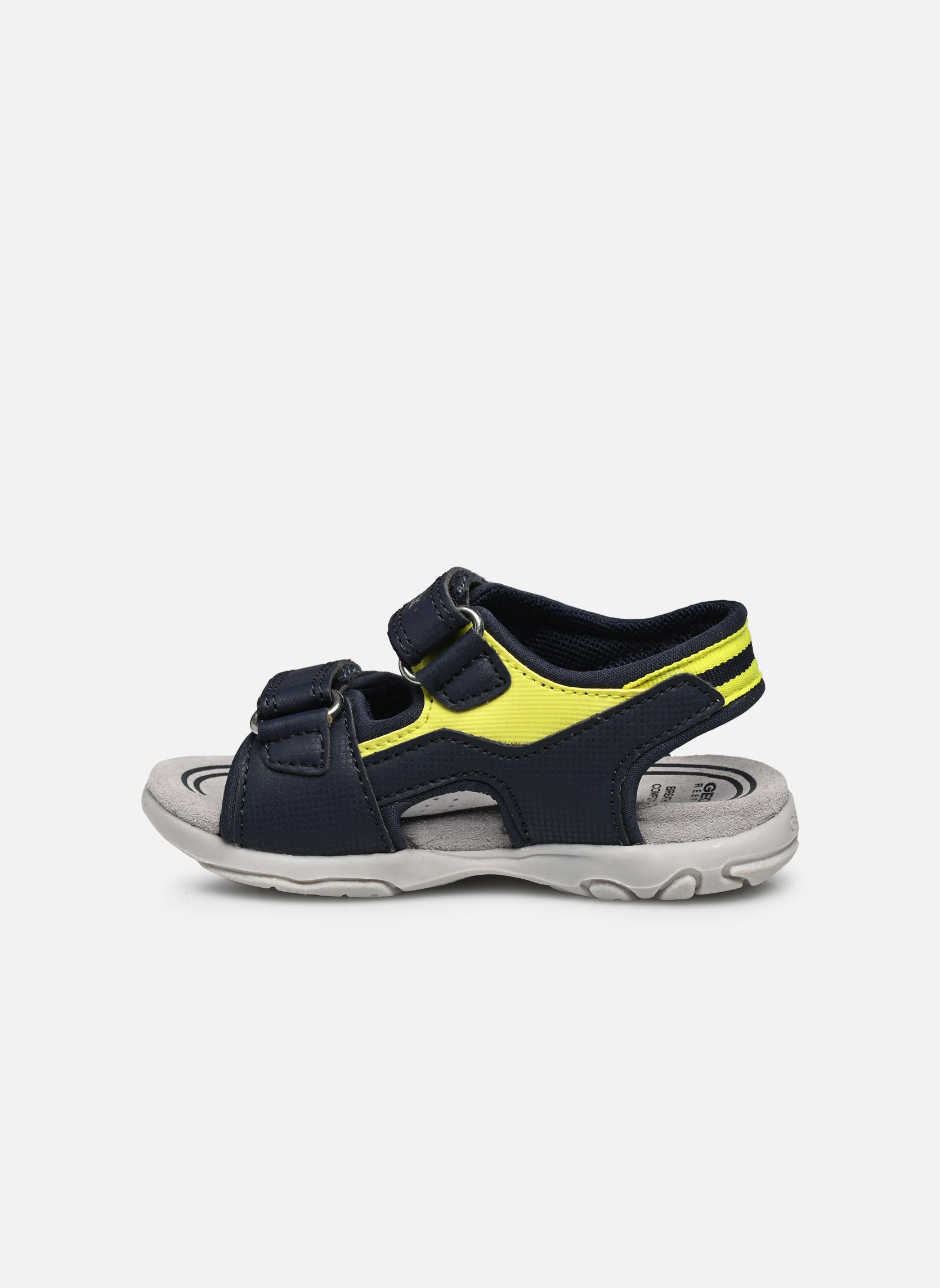 Sandales B SANDAL FLAFFEE BOY garçon bleu Geox Sandales B SANDAL FLAFFEE BOY garçon bleu MARINE/FLUO JAUNE