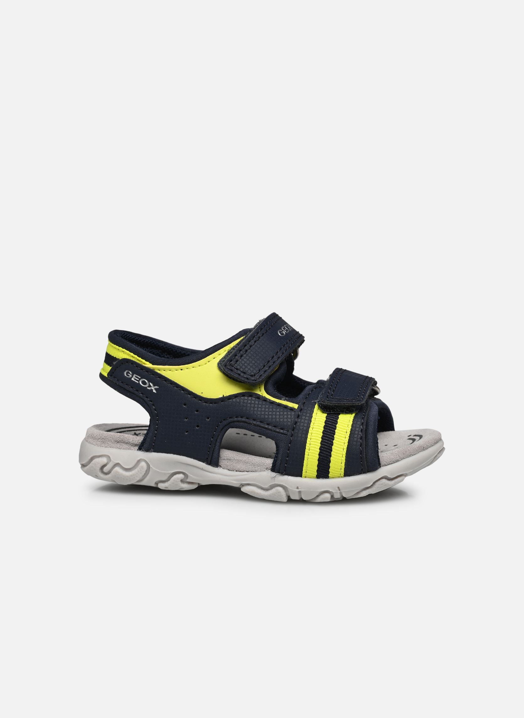 Sandales B SANDAL FLAFFEE BOY garçon bleu Geox Sandales B SANDAL FLAFFEE BOY garçon bleu MARINE/FLUO JAUNE