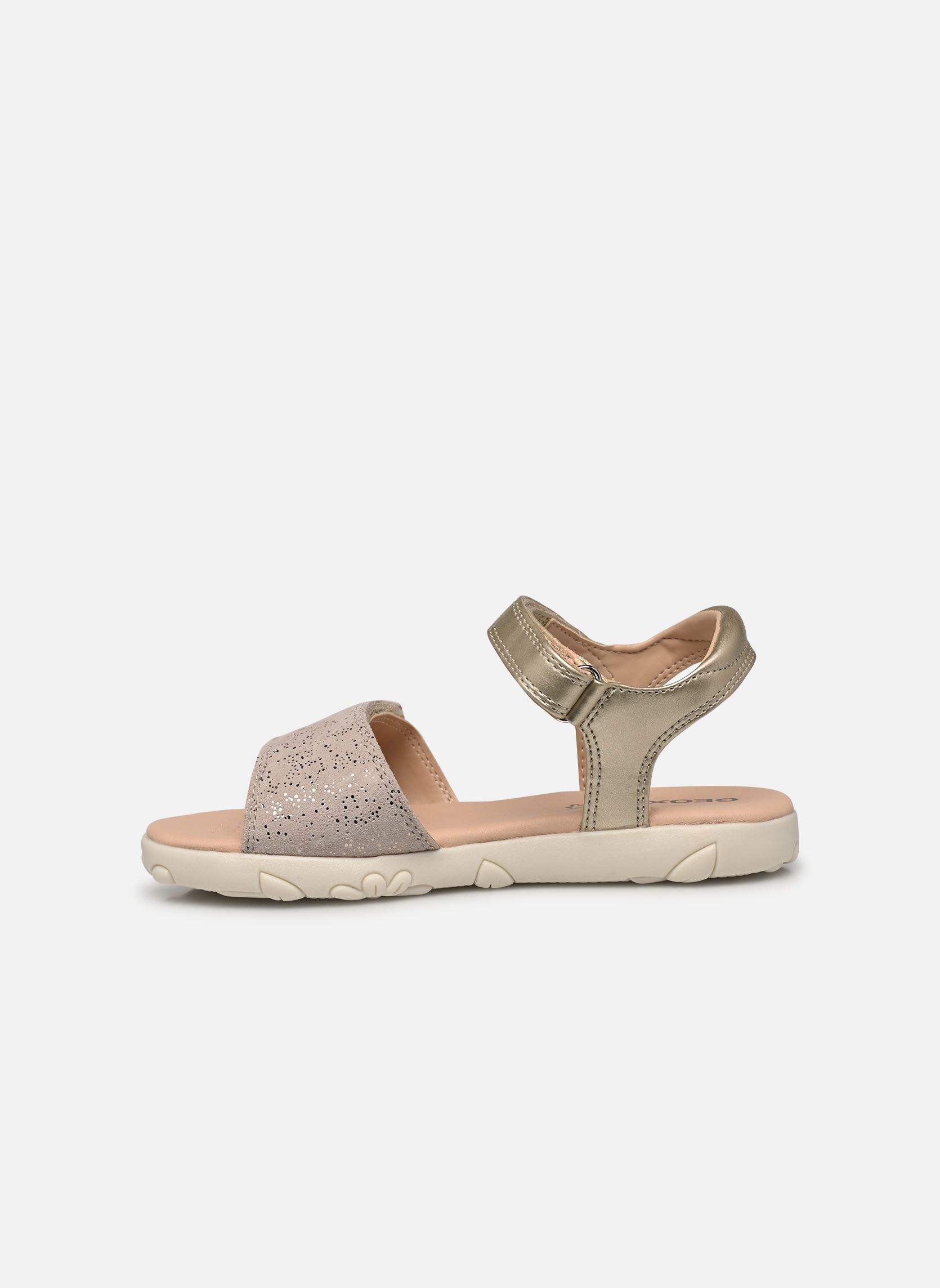 Sandalen J SANDAL HAITI GIRL mädchen silber Geox Sandalen J SANDAL HAITI GIRL mädchen silber OR PÂLE