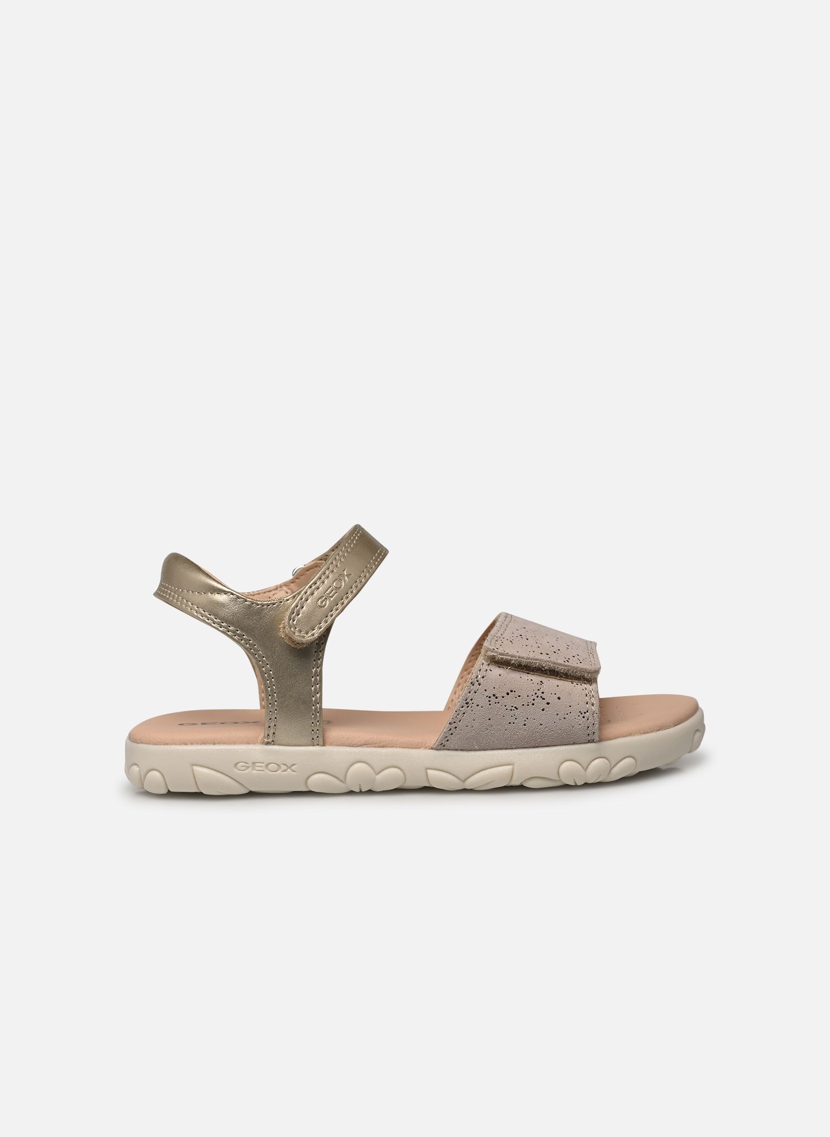 Sandalen J SANDAL HAITI GIRL mädchen silber Geox Sandalen J SANDAL HAITI GIRL mädchen silber OR PÂLE
