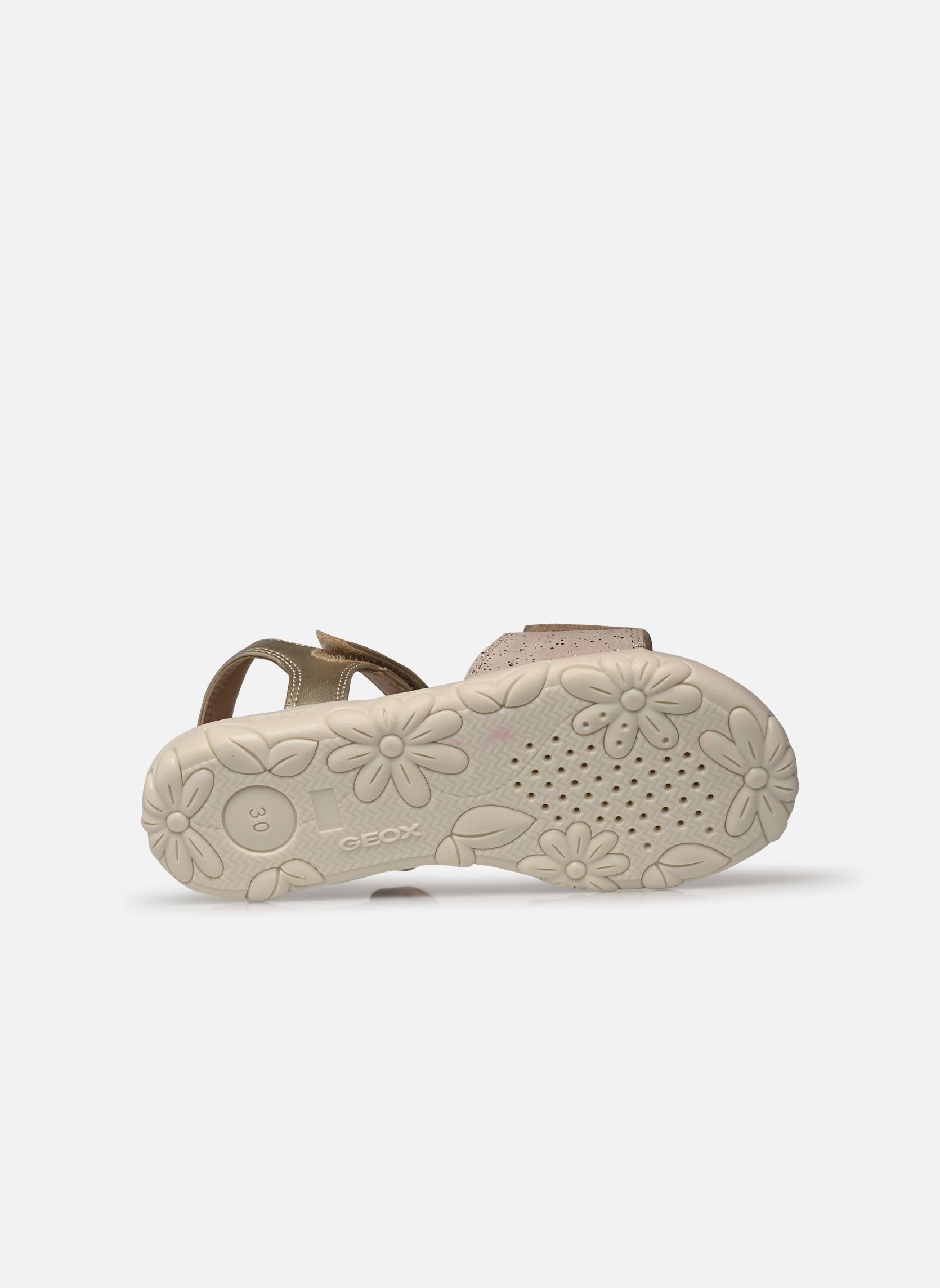 Sandalen J SANDAL HAITI GIRL mädchen silber Geox Sandalen J SANDAL HAITI GIRL mädchen silber OR PÂLE