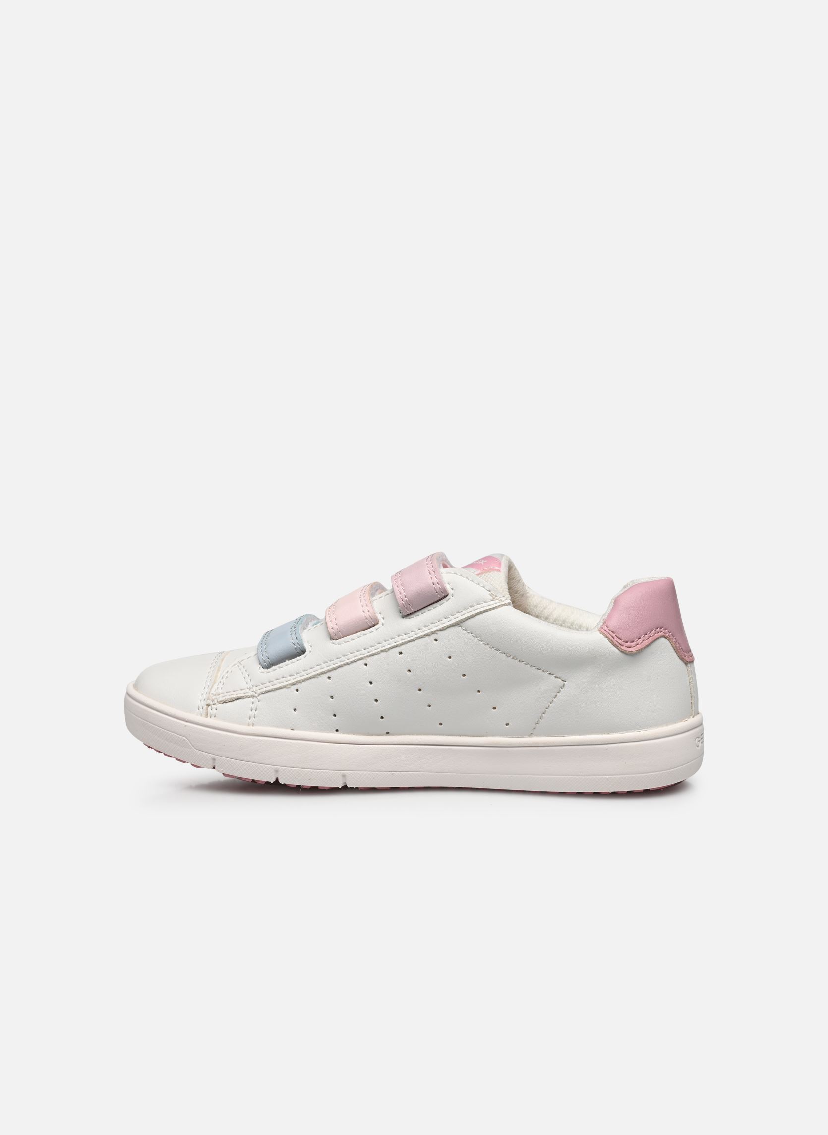 Niedrige Sneaker J SILENEX GIRL mädchen weiß Geox Niedrige Sneaker J SILENEX GIRL mädchen weiß Blanc / Rose