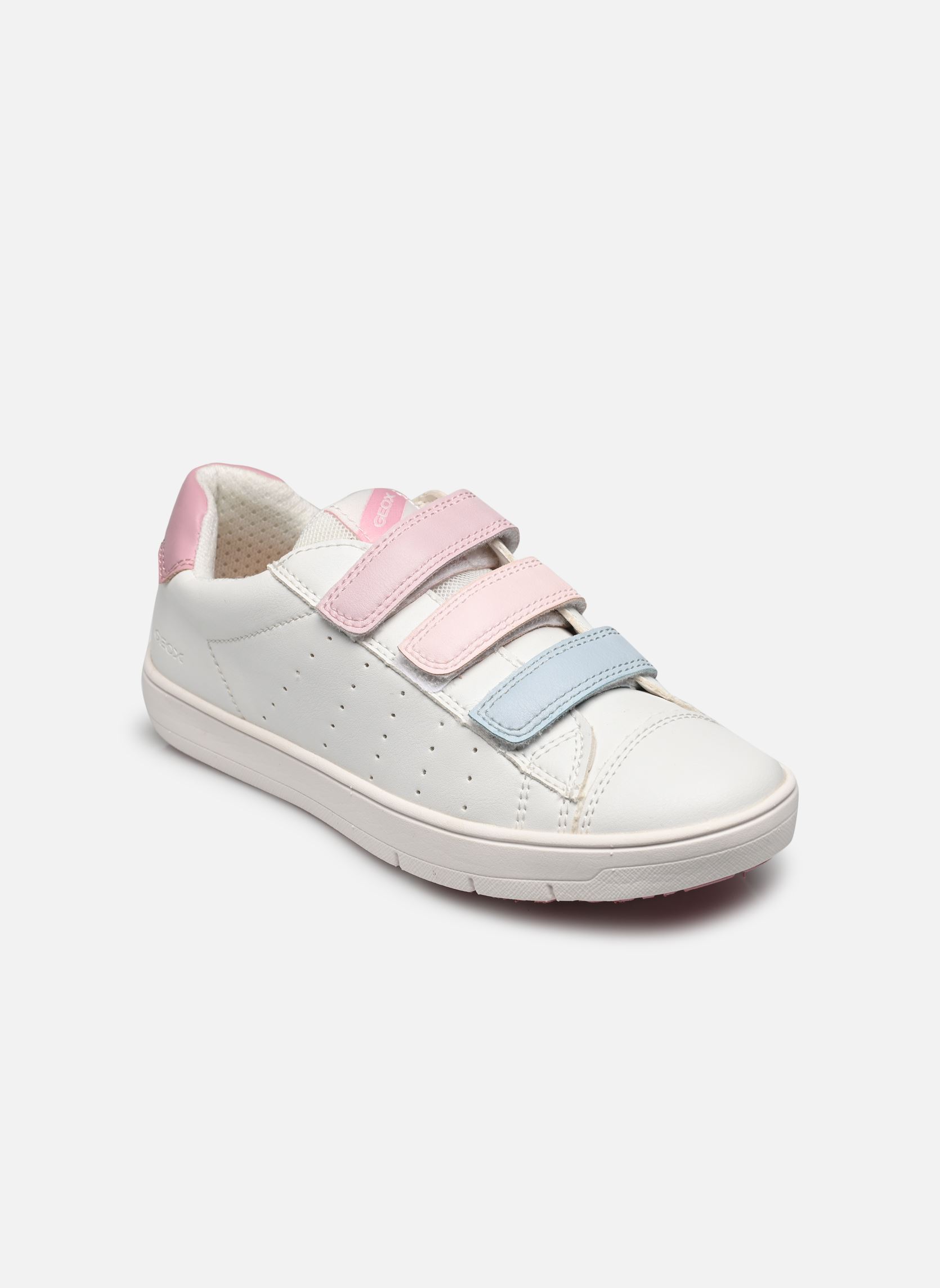 Niedrige Sneaker J SILENEX GIRL mädchen weiß Geox Niedrige Sneaker J SILENEX GIRL mädchen weiß Blanc / Rose