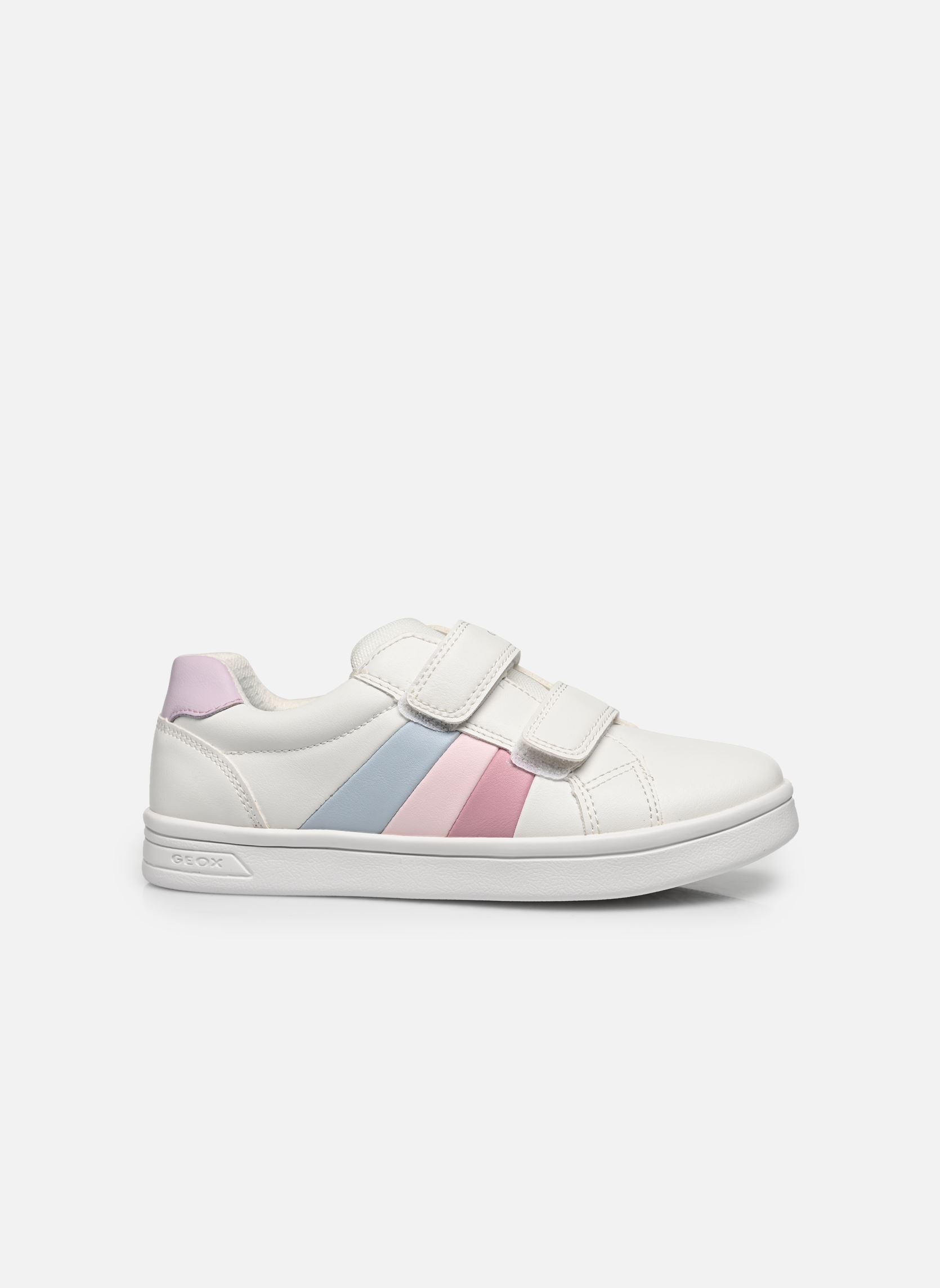 Niedrige Sneaker J DJROCK GIRL mädchen weiß Geox Niedrige Sneaker J DJROCK GIRL mädchen weiß Blanc / Rose